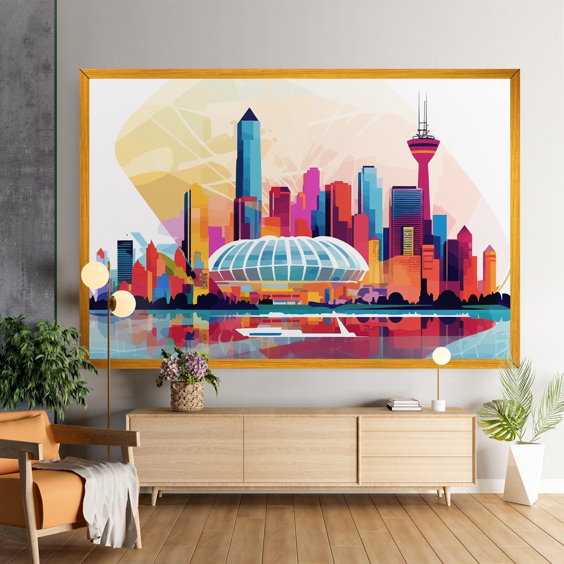 Tablou Canvas Olympic Stadium Color mockup 9