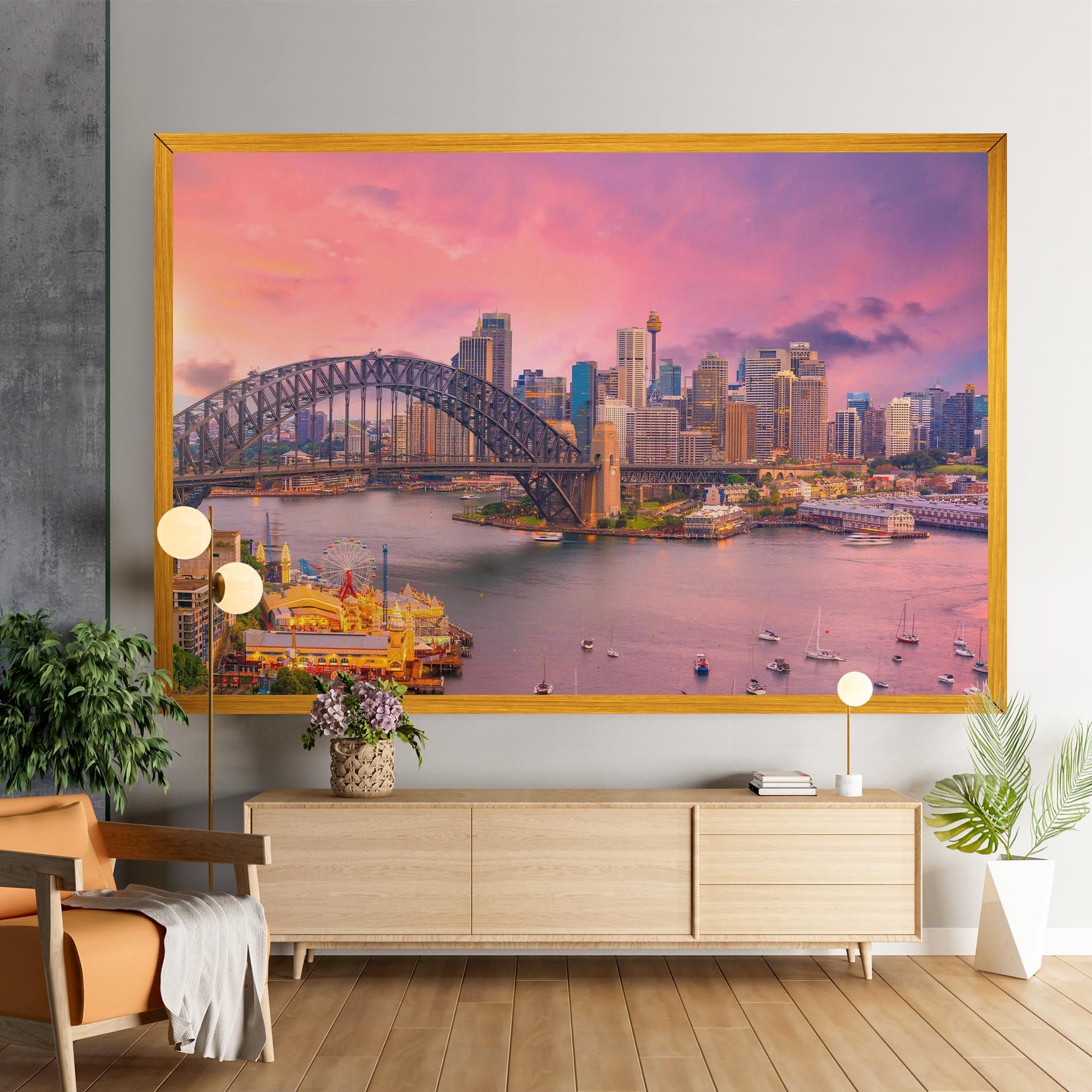 Pink Sydney Skyline mockup 9