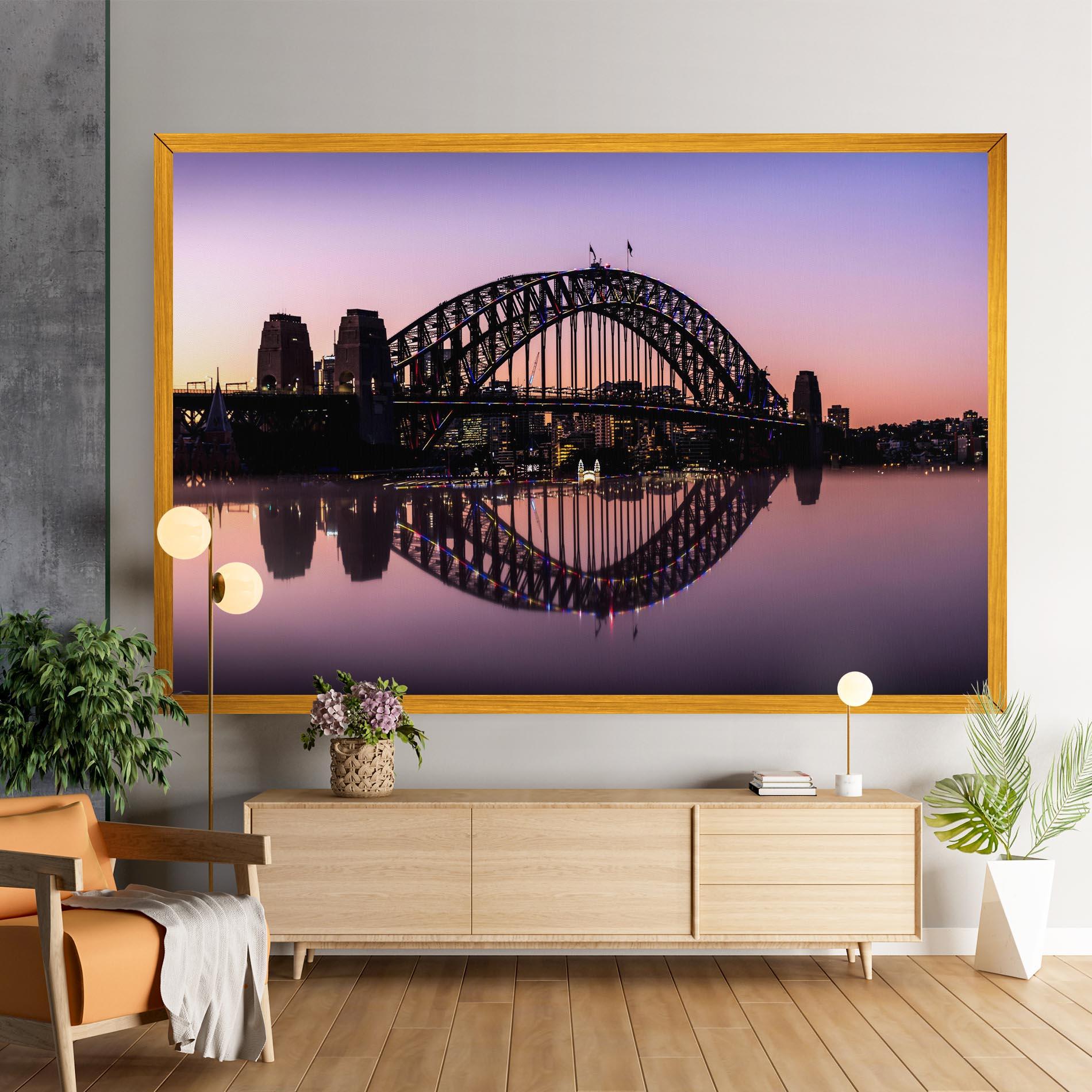 Tablou Canvas Purple Night Sydney mockup 9