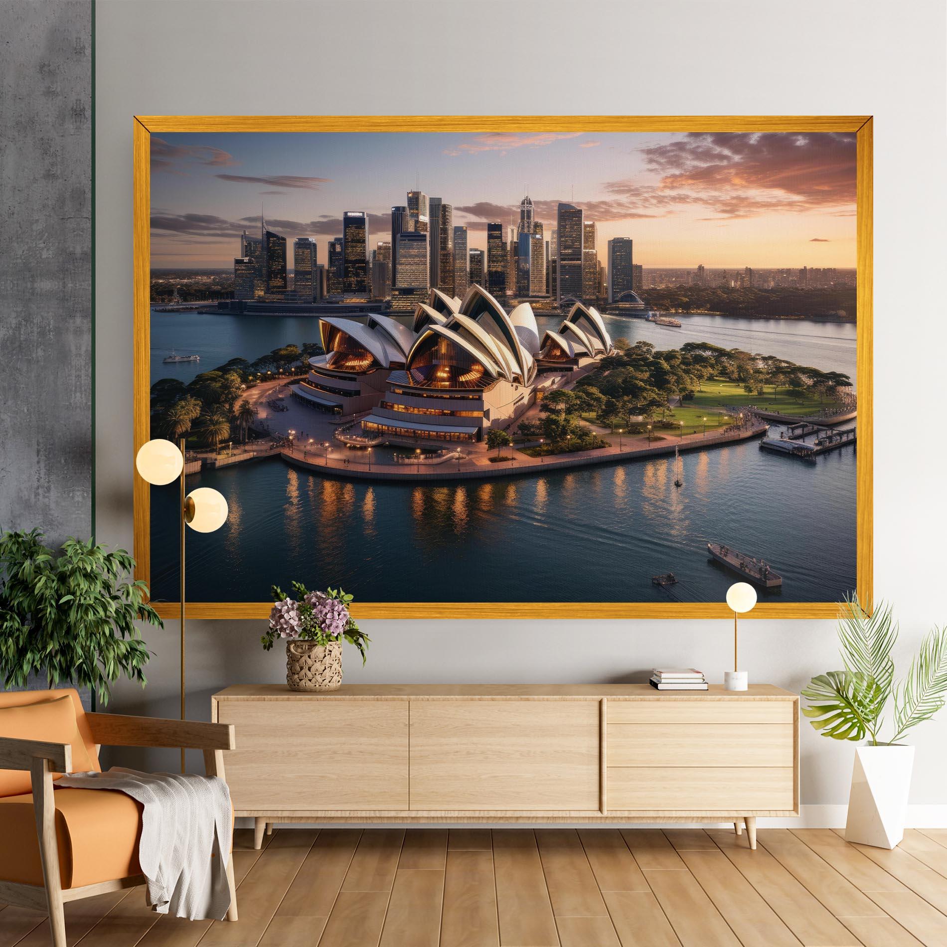 Tablou Canvas Sydney Australia Sunset mockup 9