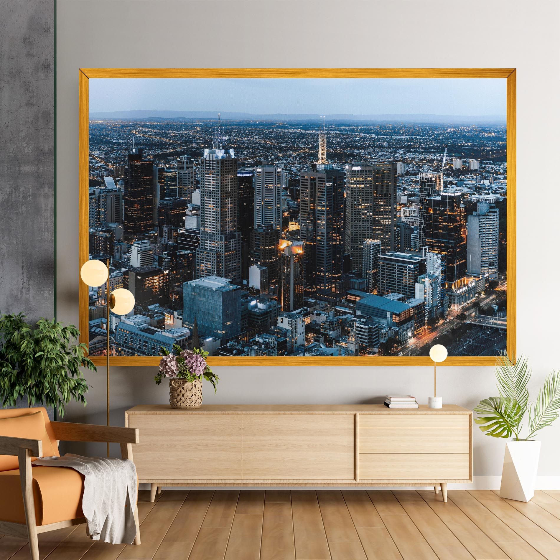 Yellow Lights Skyline mockup 9