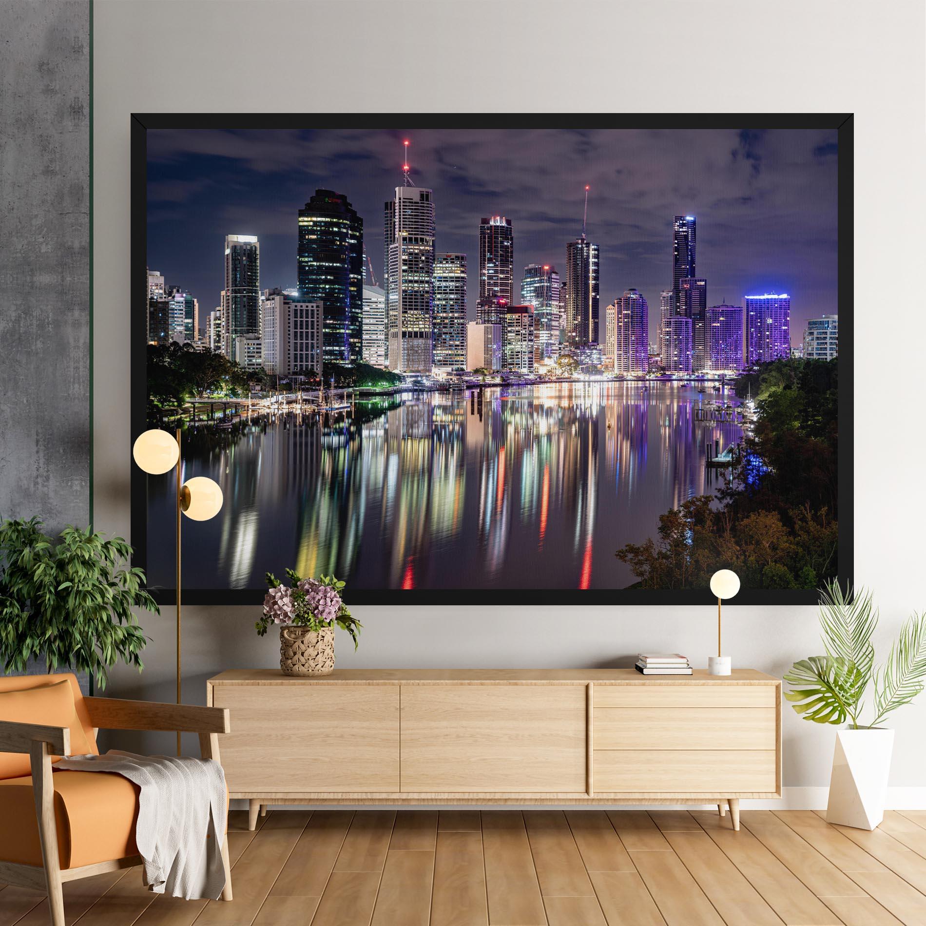 Tablou Canvas Brisbane Night mockup 9