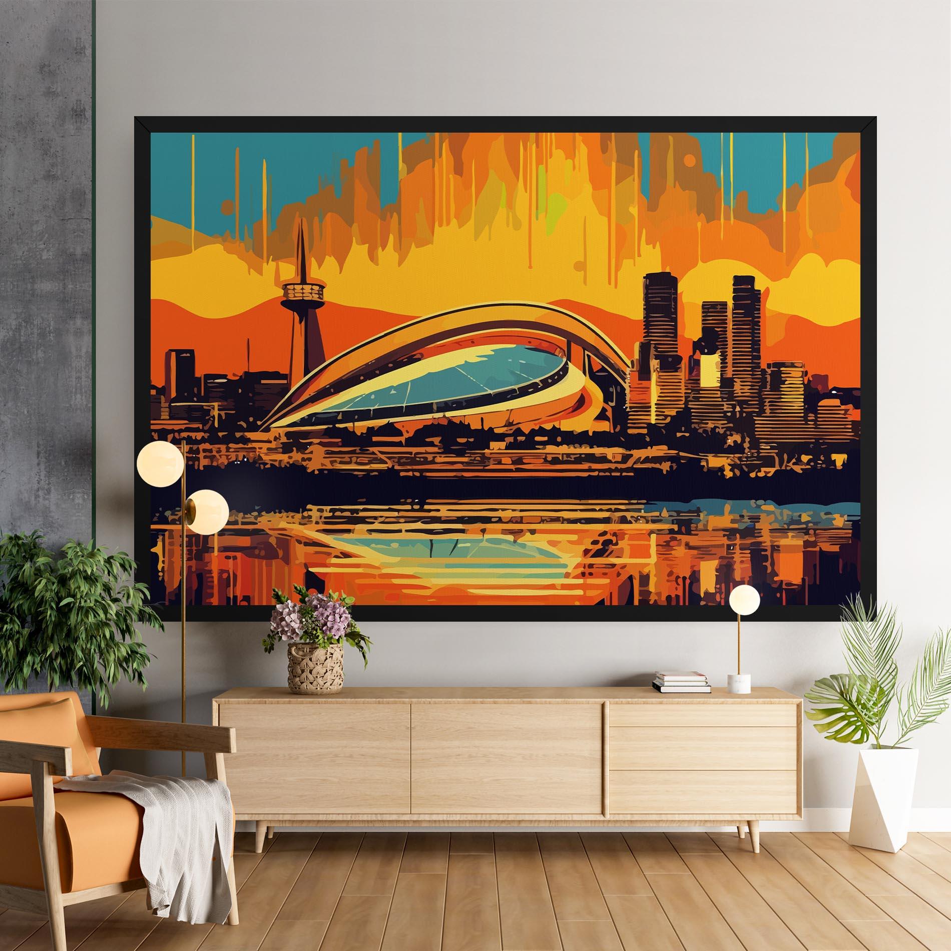 Tablou Canvas Montreal Skyline mockup 9