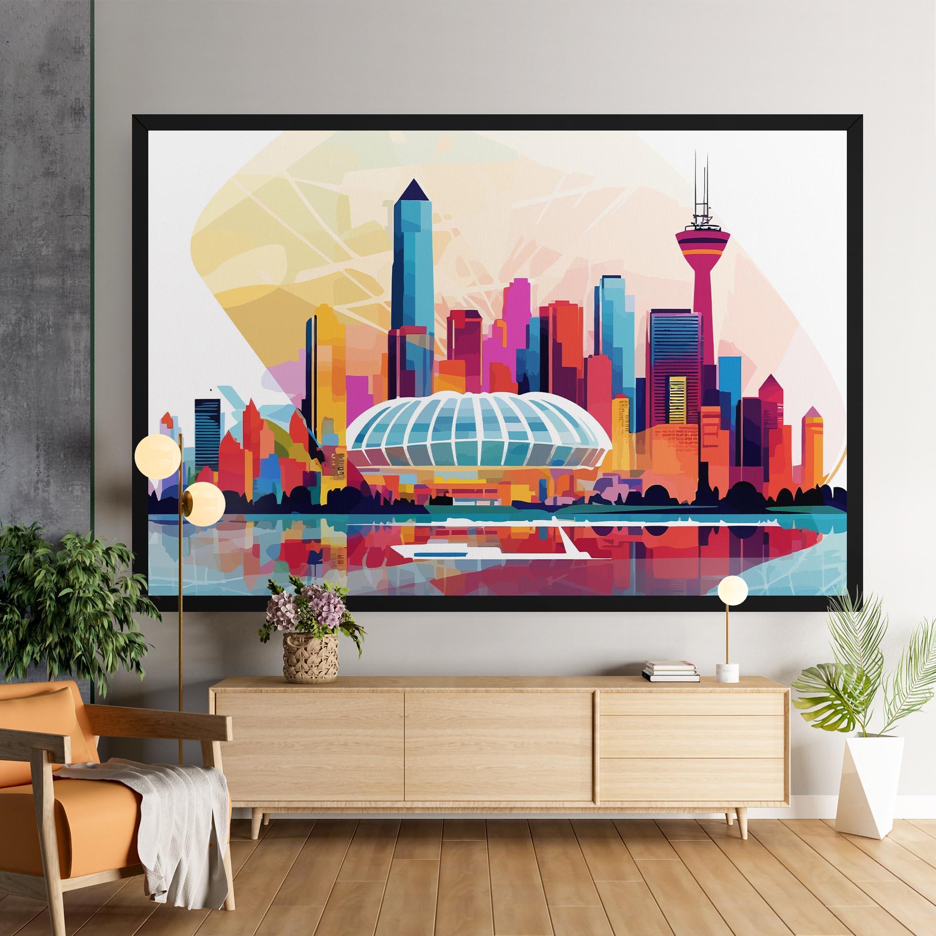 Tablou Canvas Olympic Stadium Color mockup 9