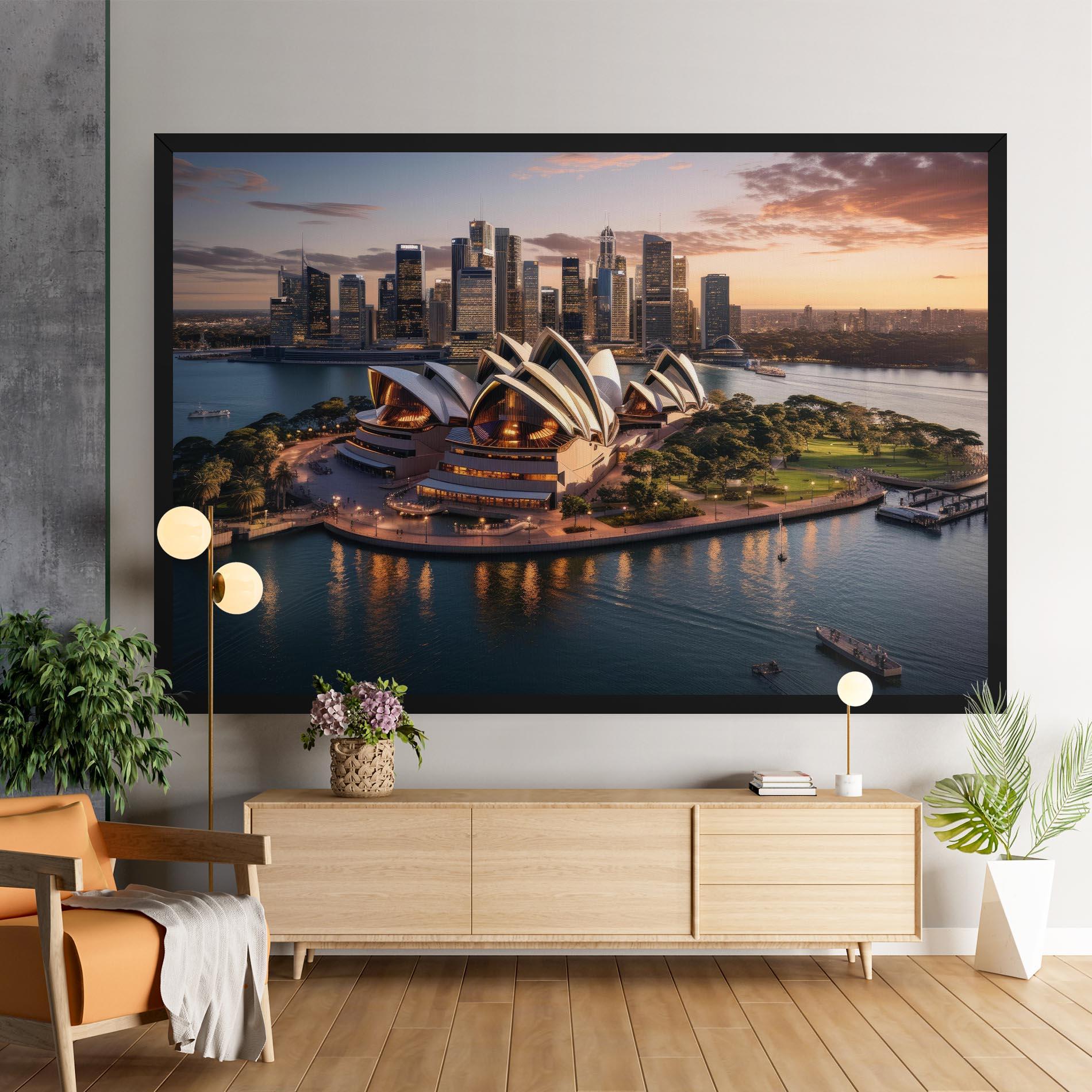 Tablou Canvas Sydney Australia Sunset mockup 9