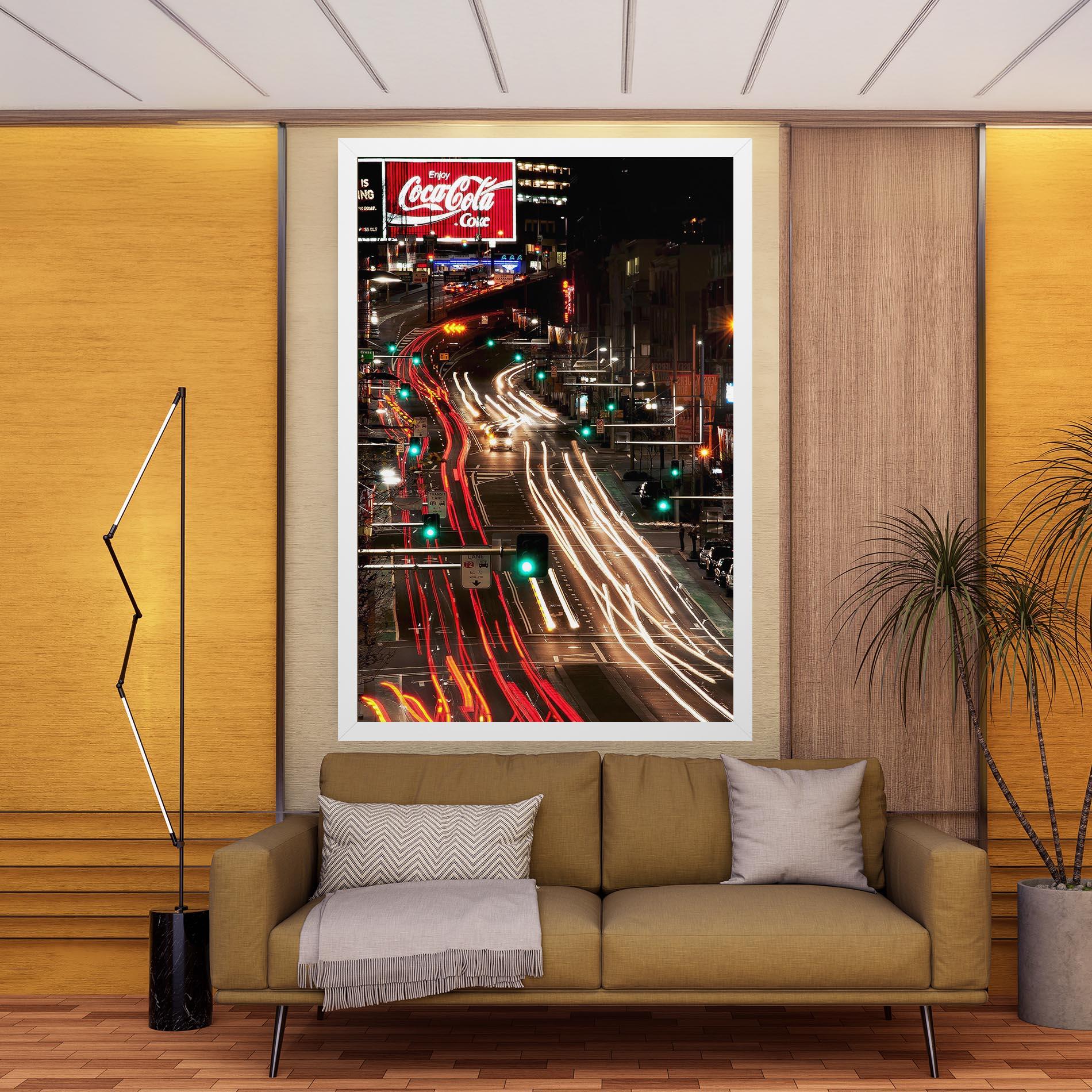 Tablou Canvas Car Light Road mockup 9