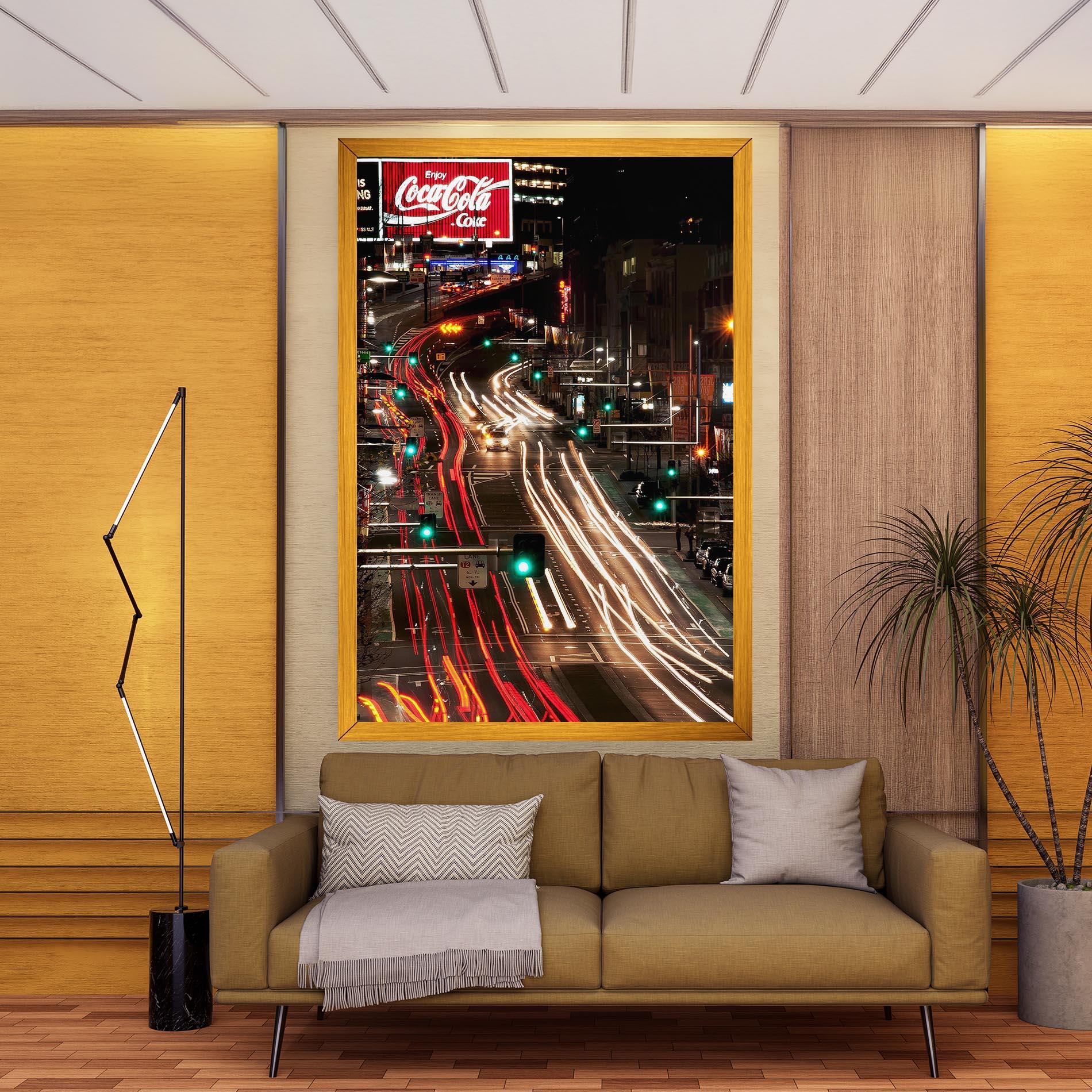 Tablou Canvas Car Light Road mockup 9