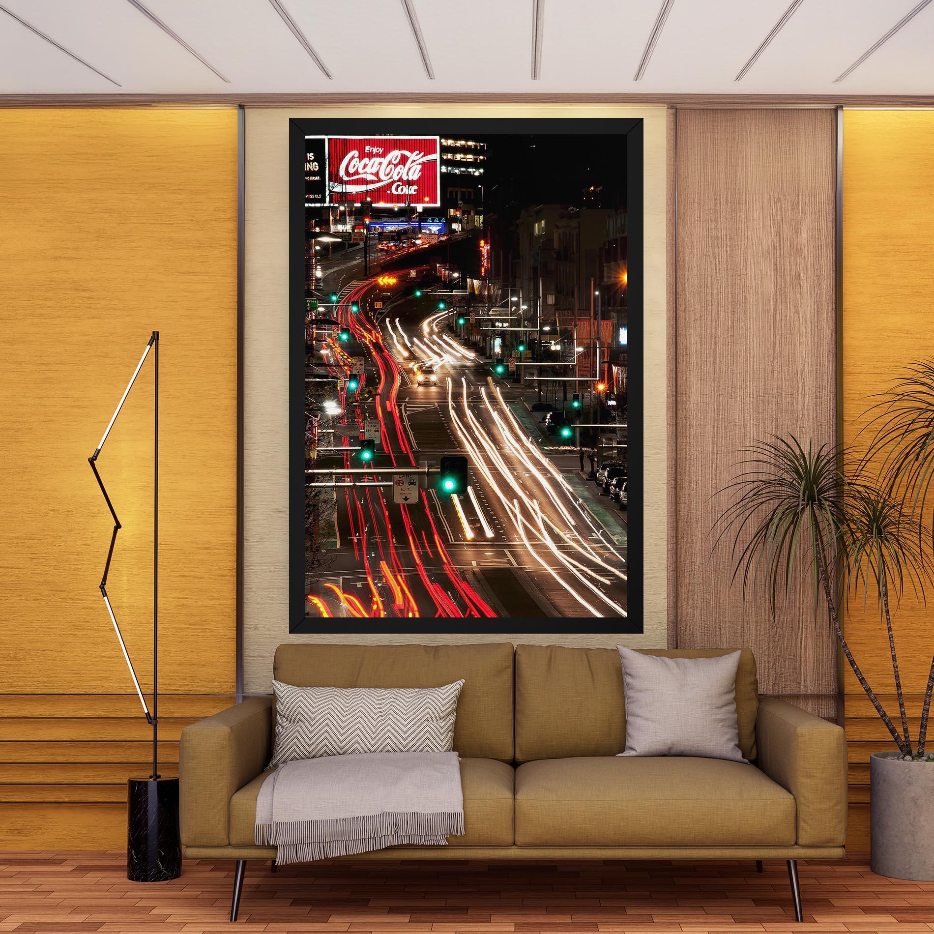 Tablou Canvas Car Light Road mockup 9