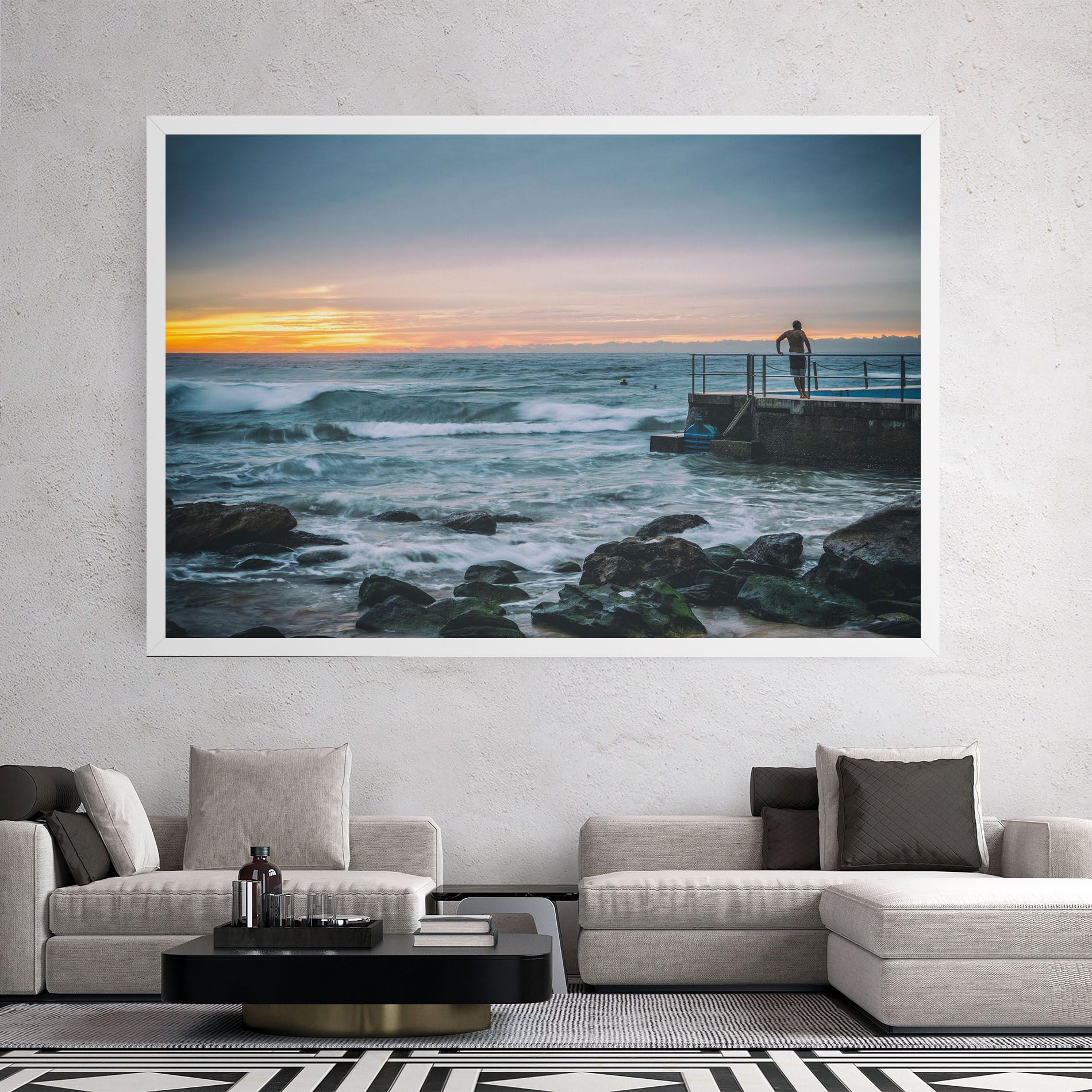 Bondi Beach Sunset mockup 2