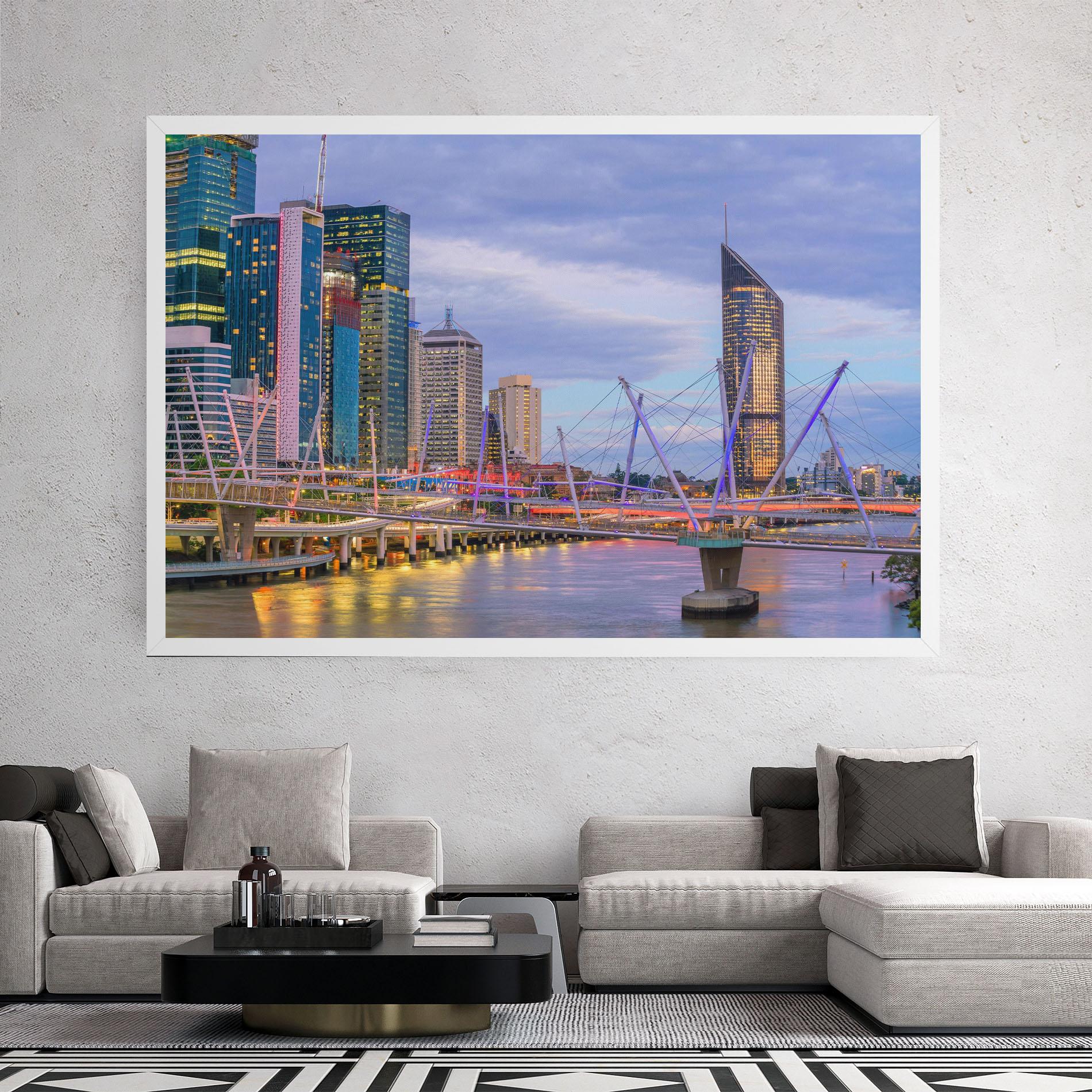 Tablou Canvas Brisbane River Australia mockup 2