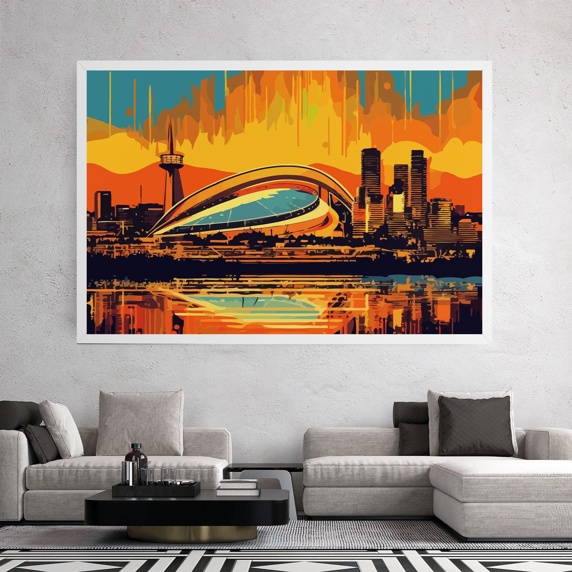Tablou Canvas Montreal Skyline mockup 2