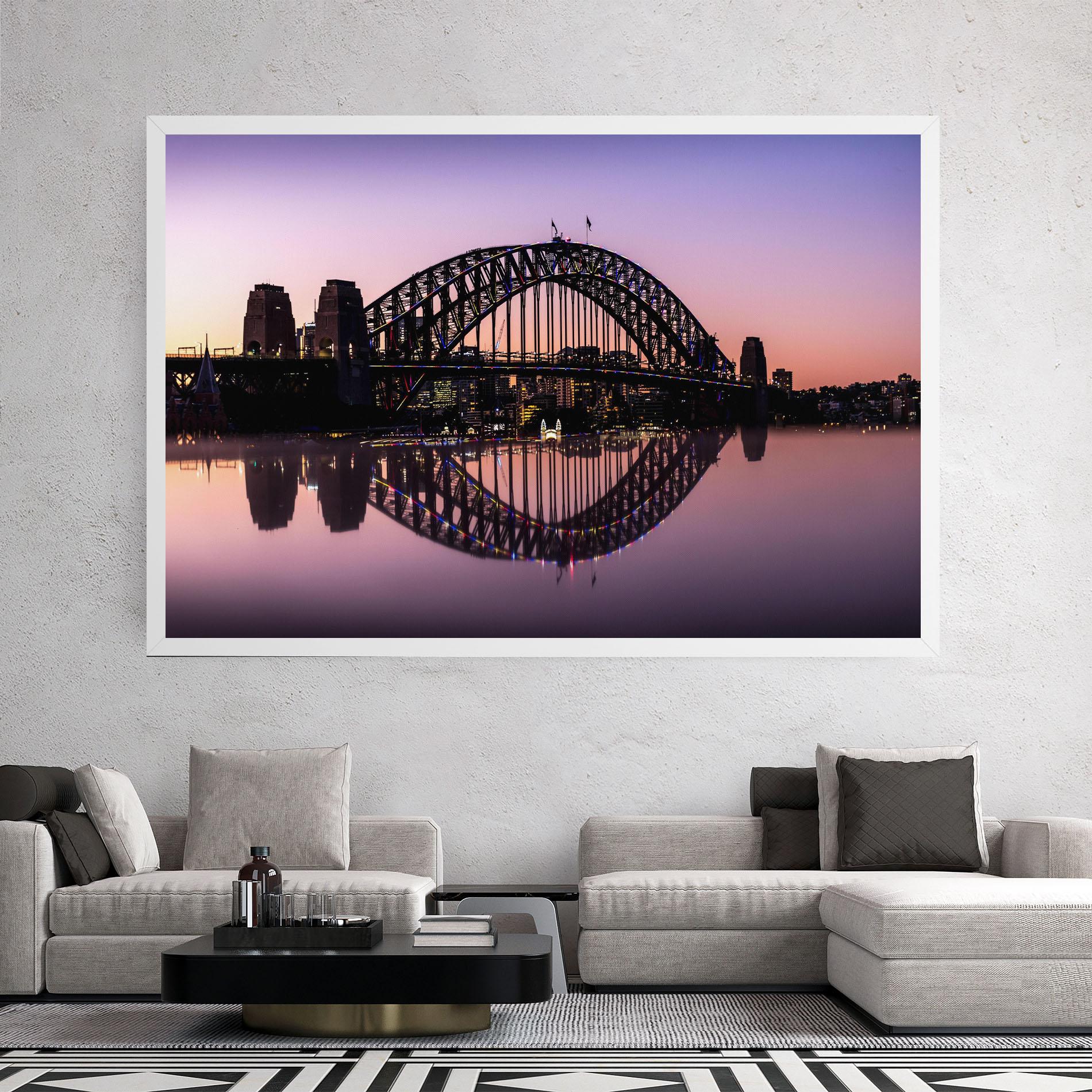 Tablou Canvas Purple Night Sydney mockup 2