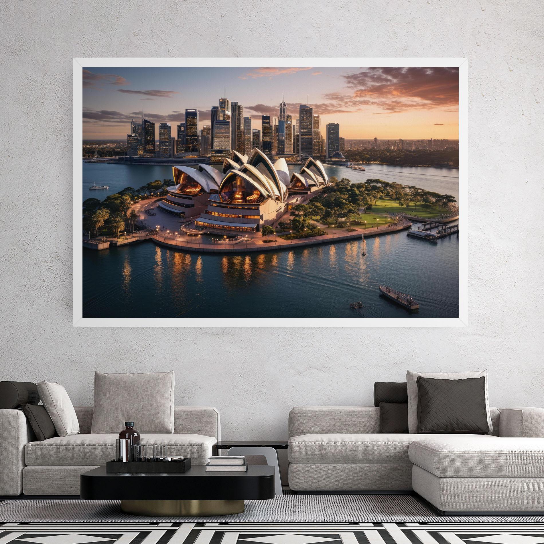Tablou Canvas Sydney Australia Sunset mockup 2