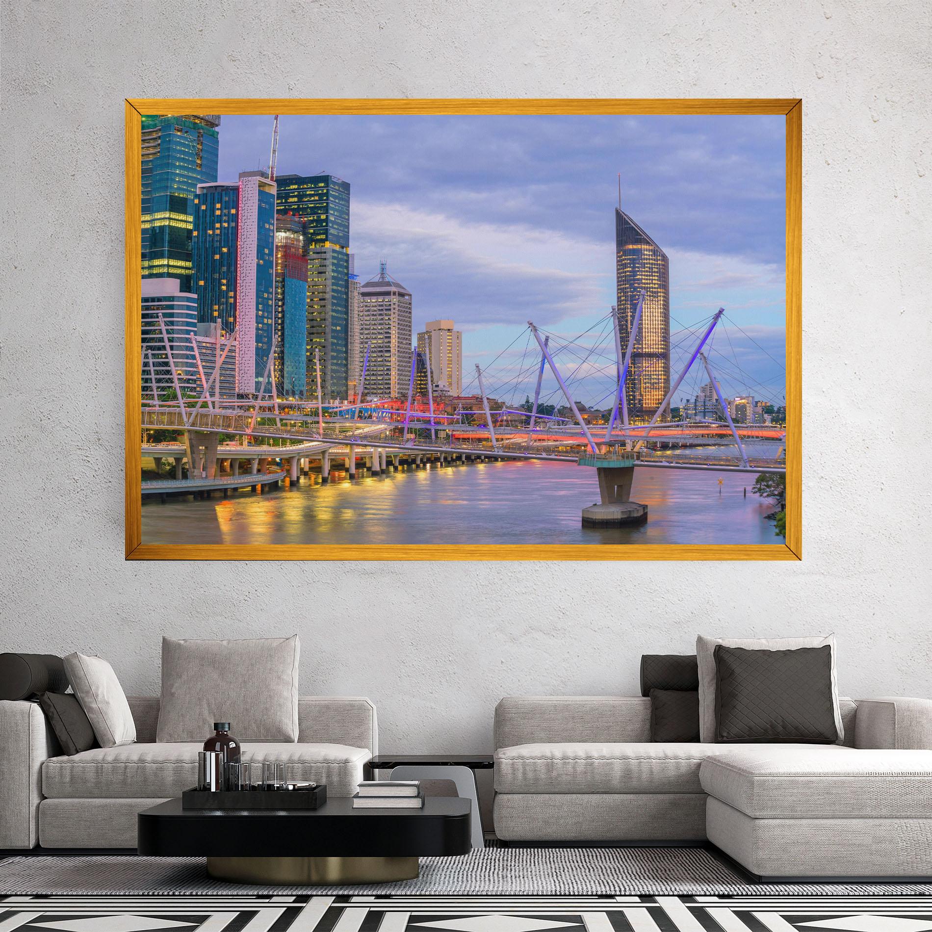 Tablou Canvas Brisbane River Australia mockup 2