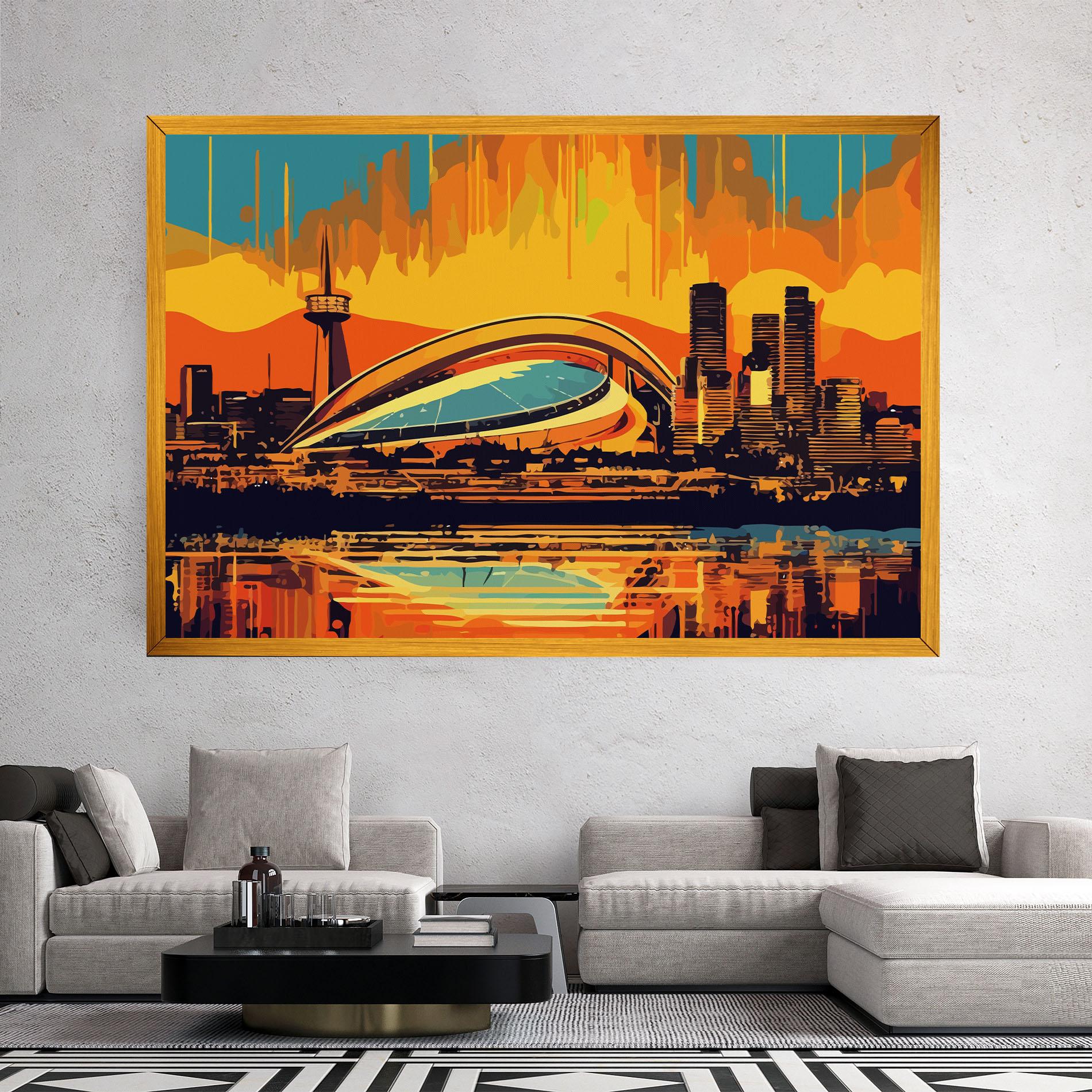Tablou Canvas Montreal Skyline mockup 2