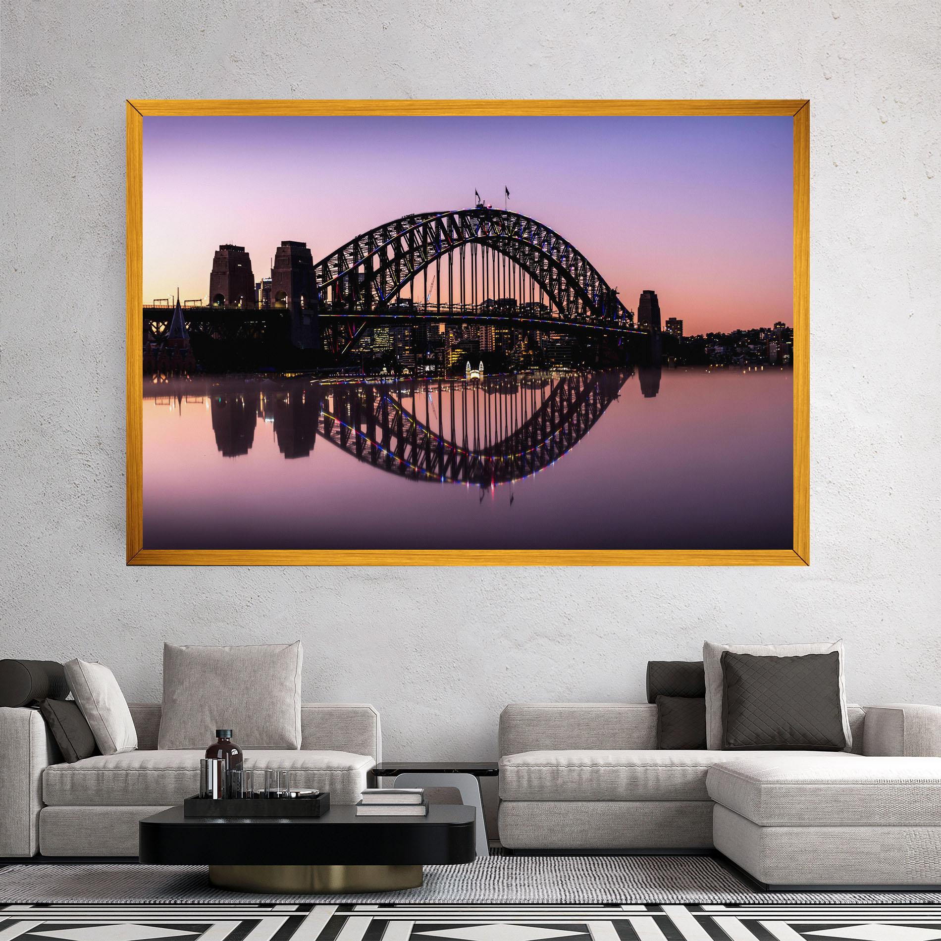 Tablou Canvas Purple Night Sydney mockup 2