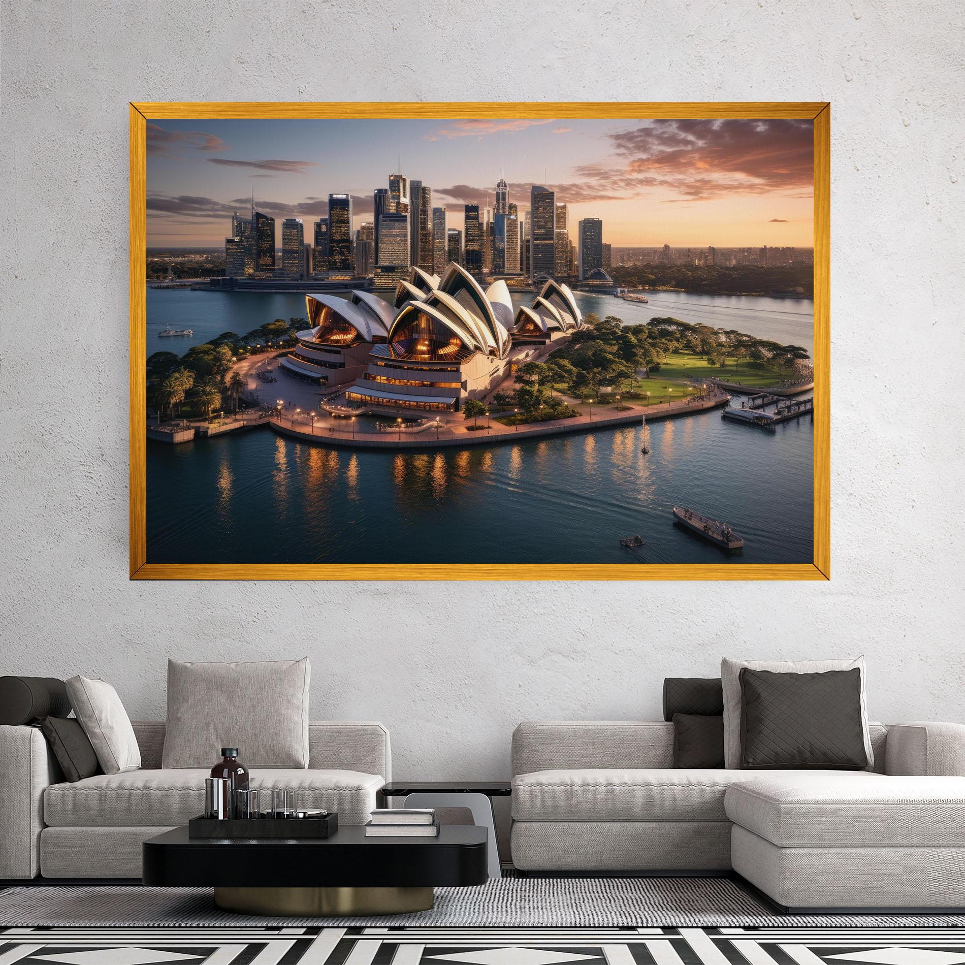 Tablou Canvas Sydney Australia Sunset mockup 2