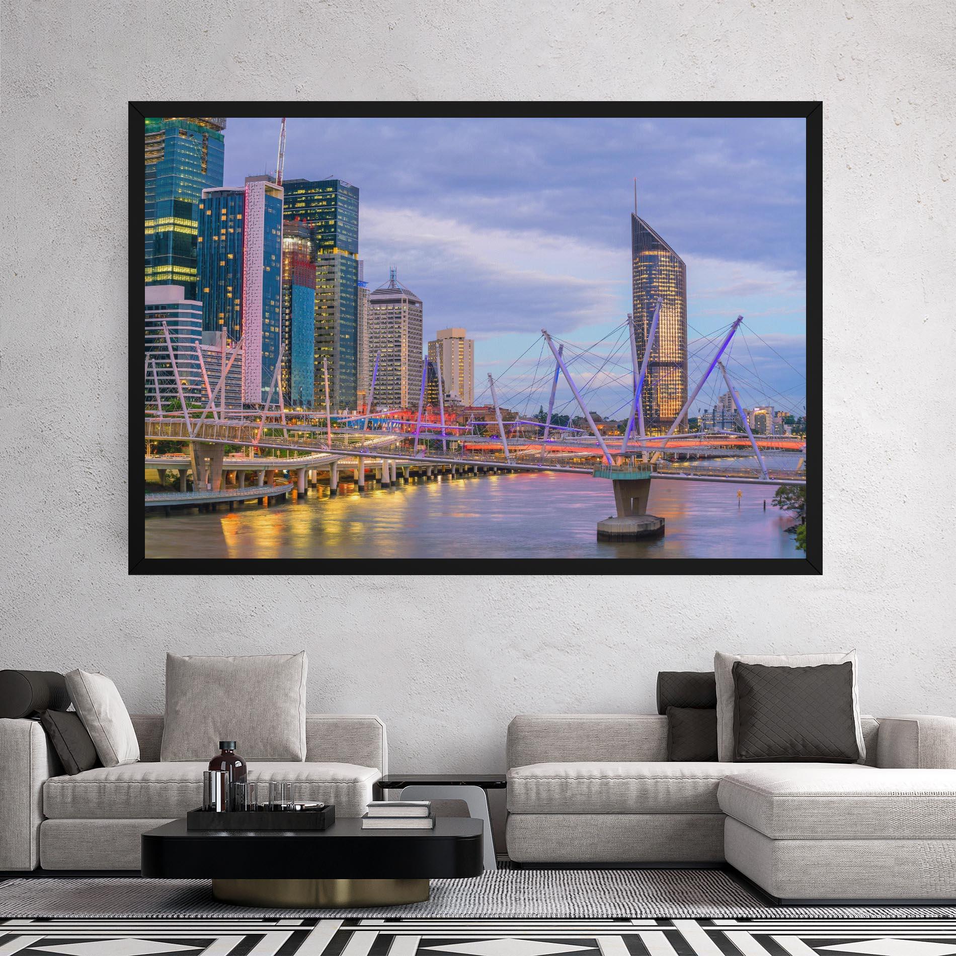 Tablou Canvas Brisbane River Australia mockup 2