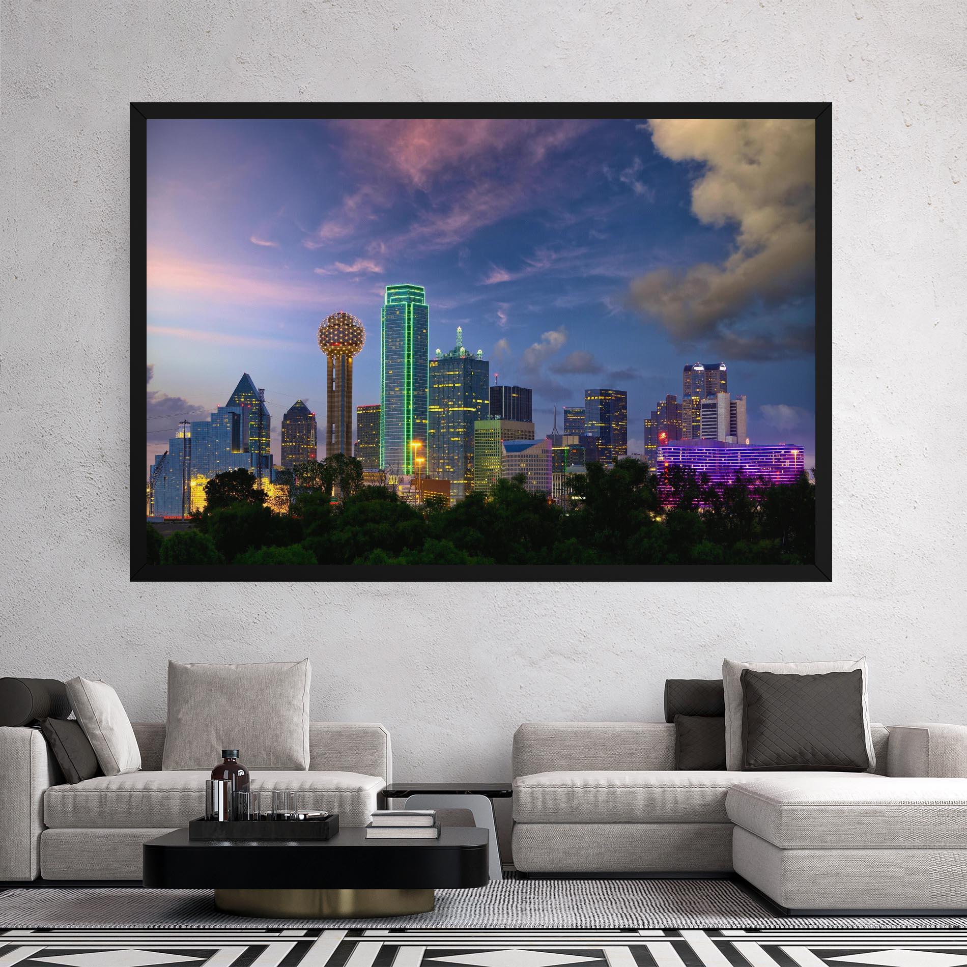 Tablou Canvas Dallas Dusk mockup 2