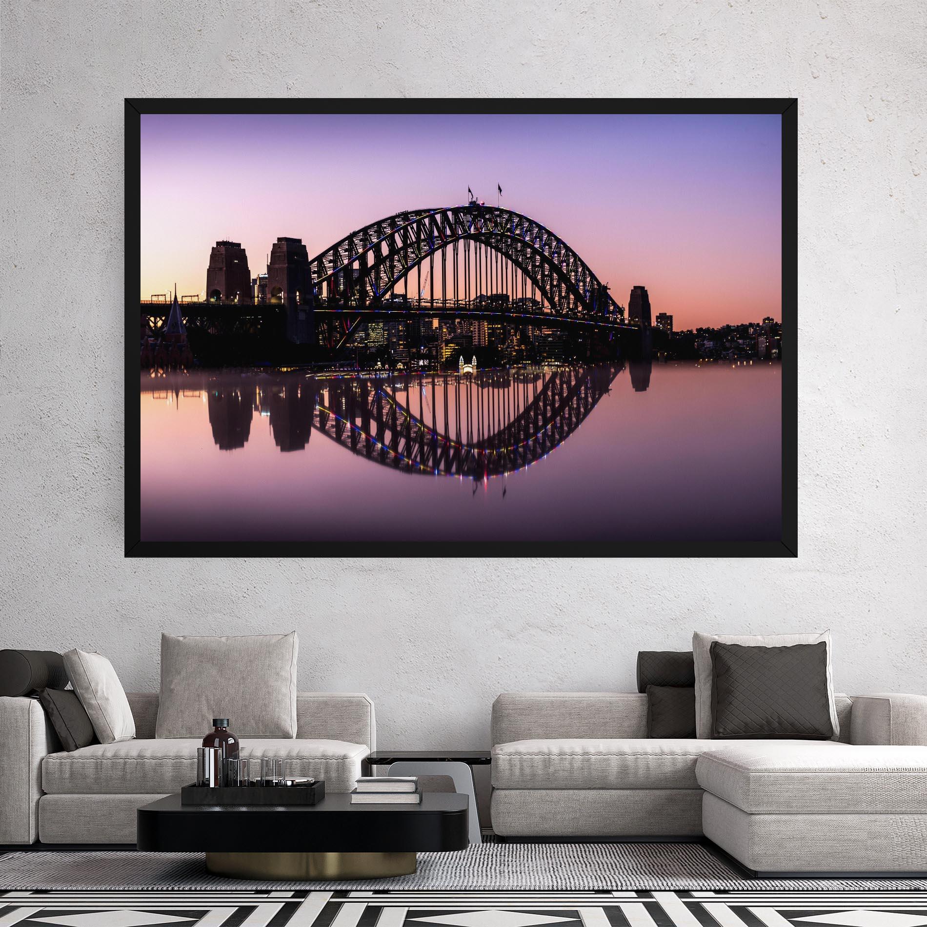 Tablou Canvas Purple Night Sydney mockup 2