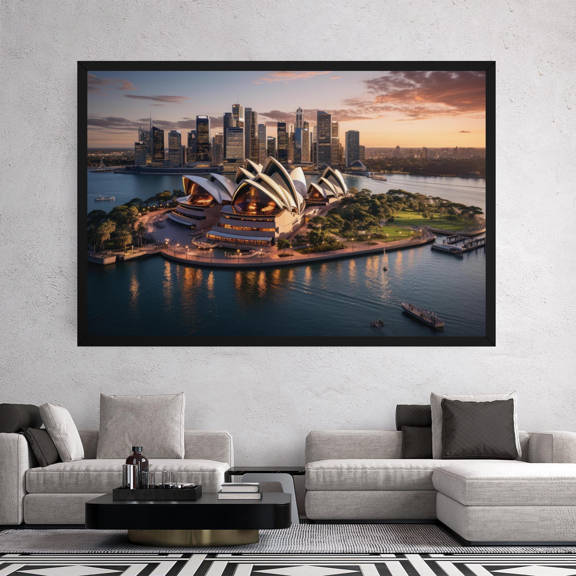 Tablou Canvas Sydney Australia Sunset mockup 2