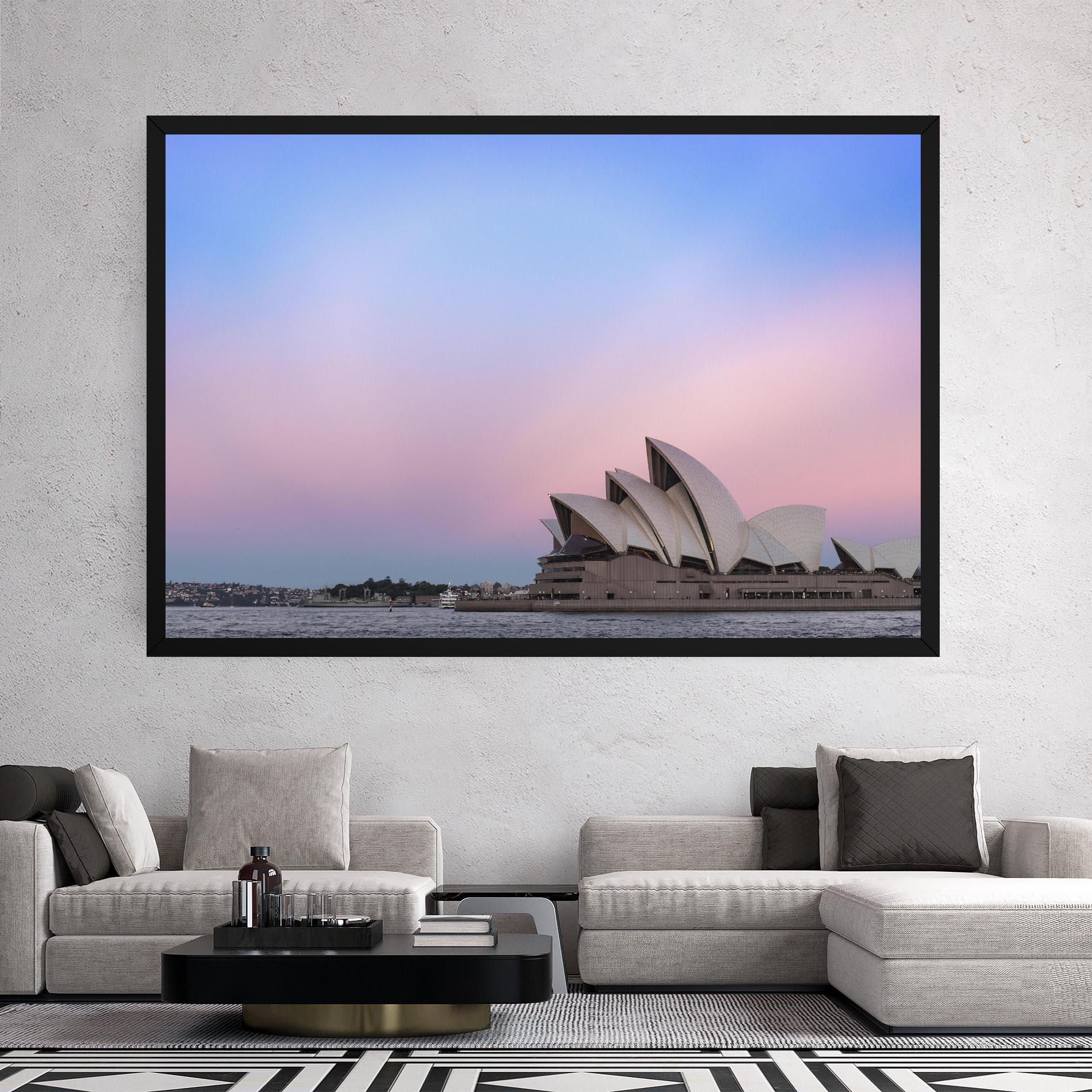 Tablou Canvas Sydney Purple Sky mockup 2