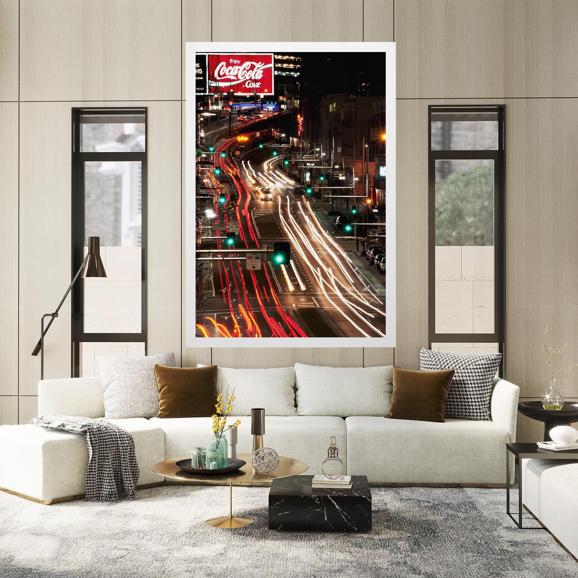 Tablou Canvas Car Light Road mockup 2