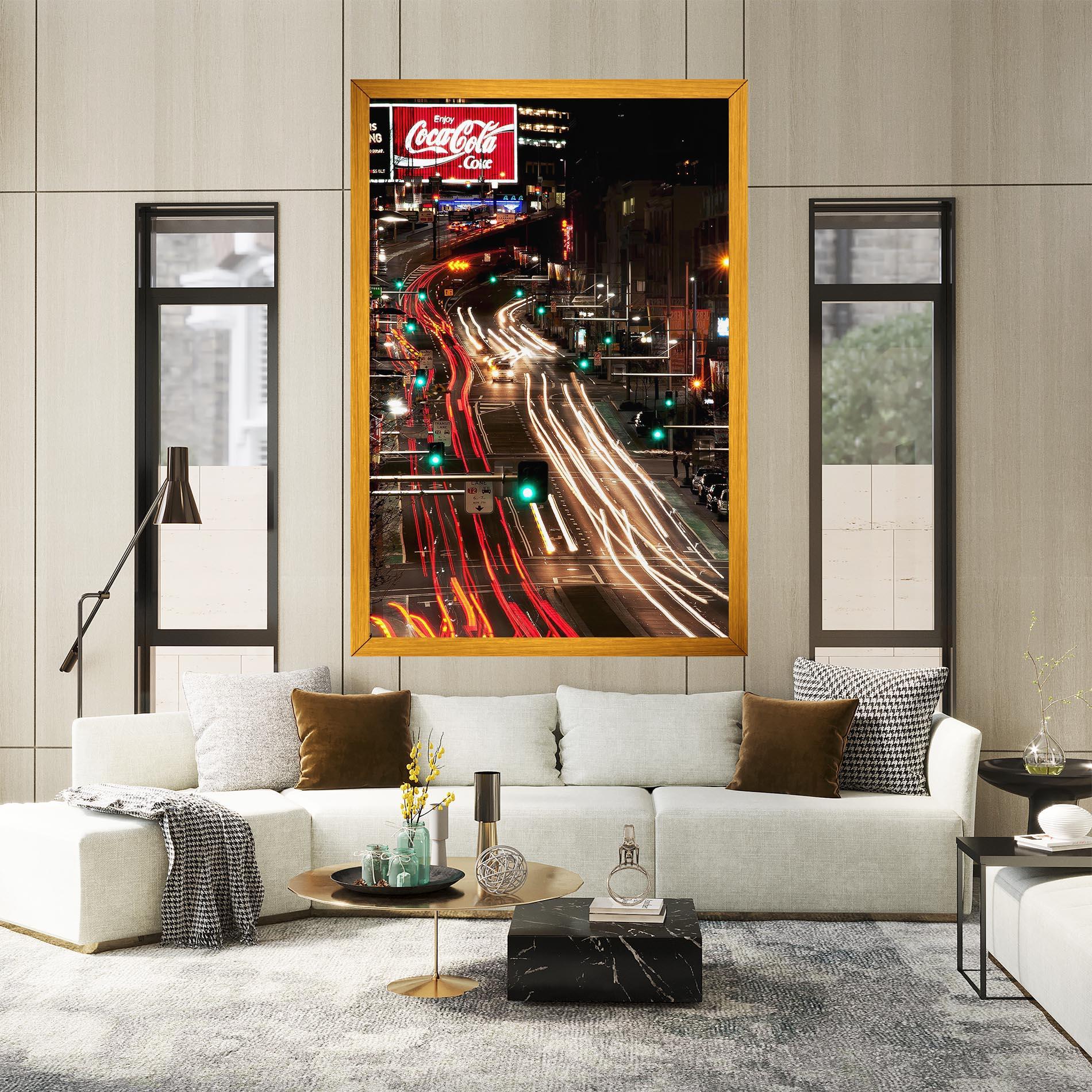 Tablou Canvas Car Light Road mockup 2