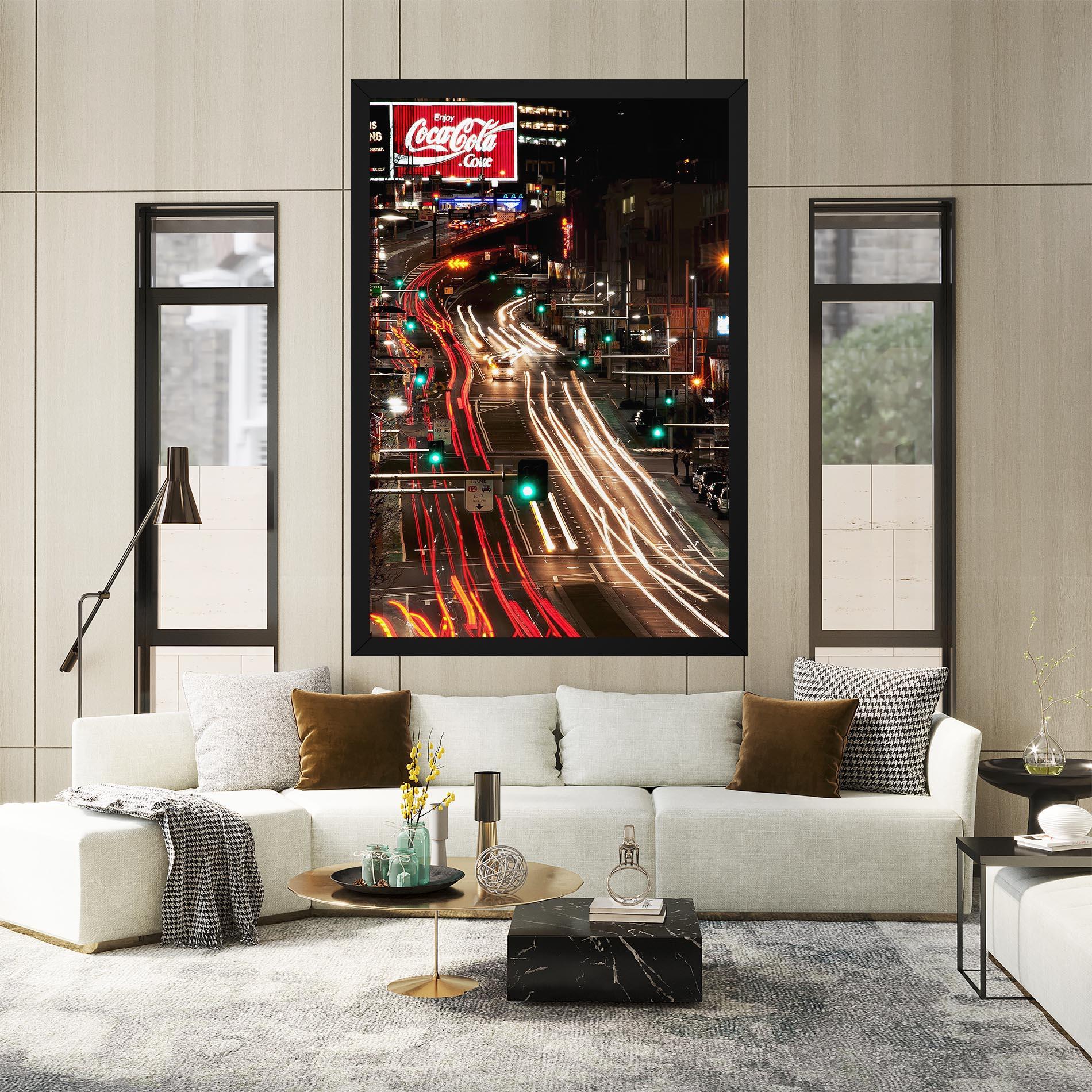 Tablou Canvas Car Light Road mockup 2