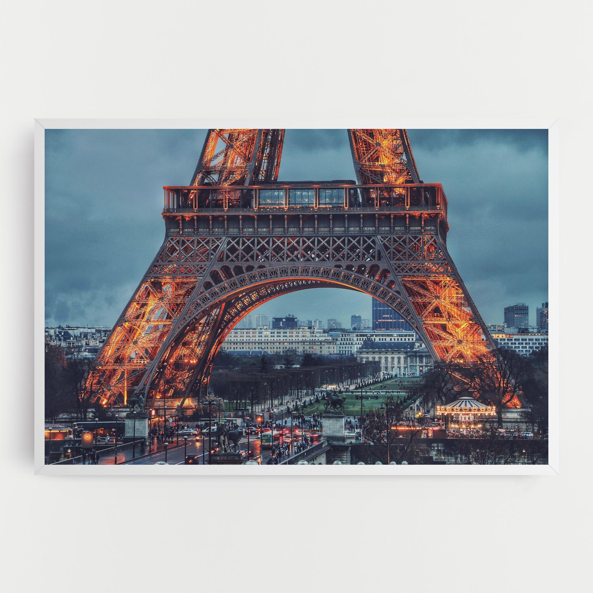 Tablou Canvas Eiffel Tower Lights mockup 0