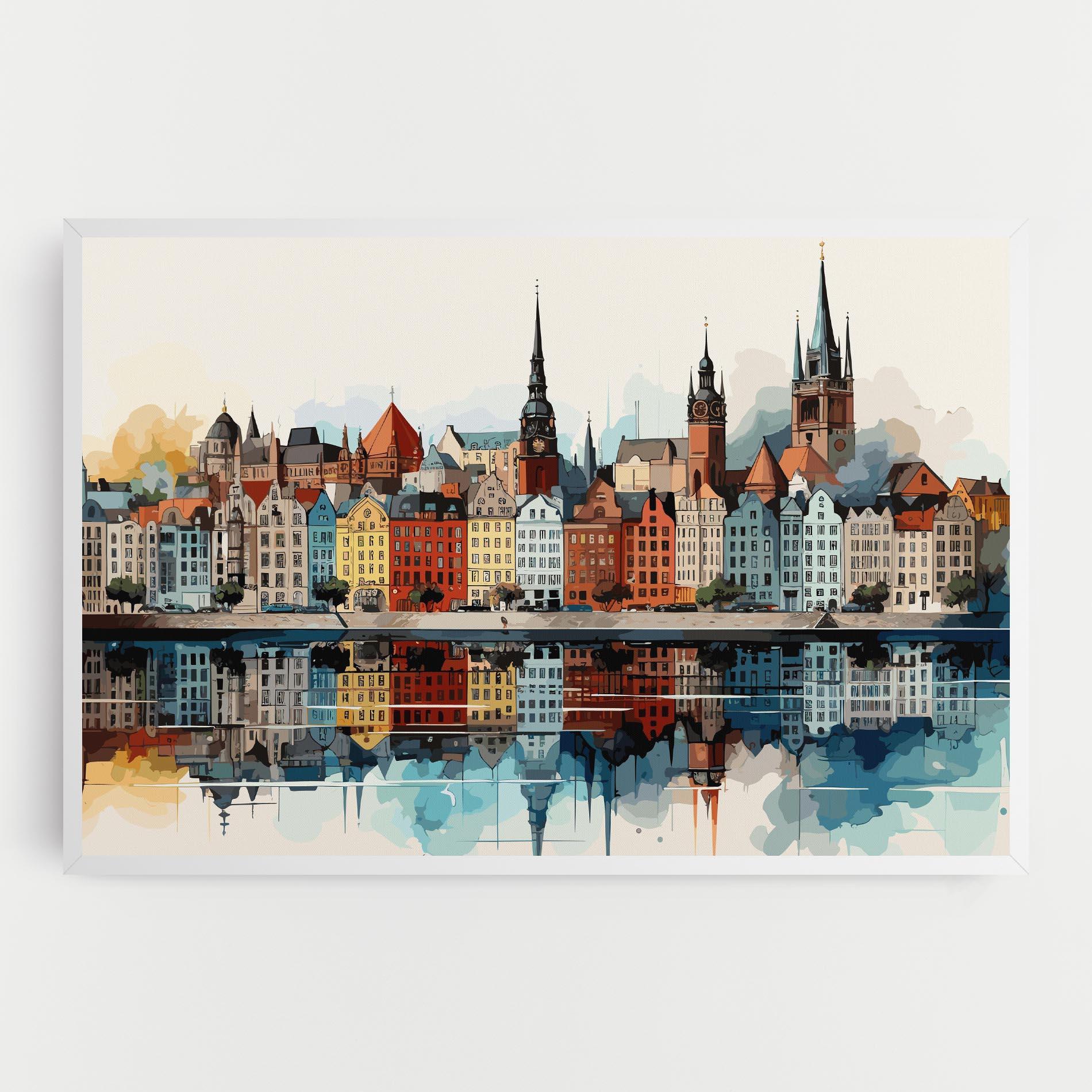 Tablou Canvas German Buildings mockup 0