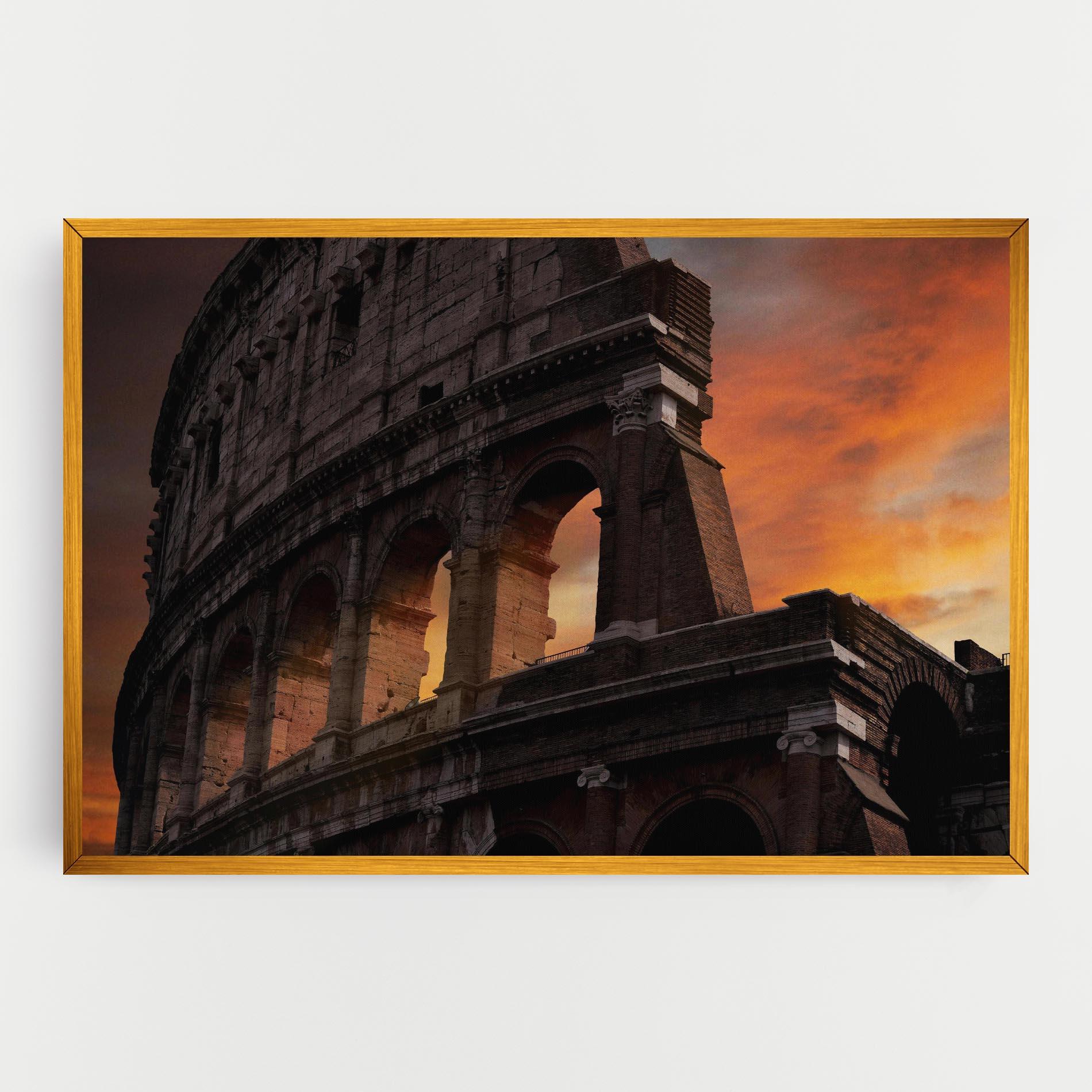 Tablou Canvas Colosseum Sunset mockup 0