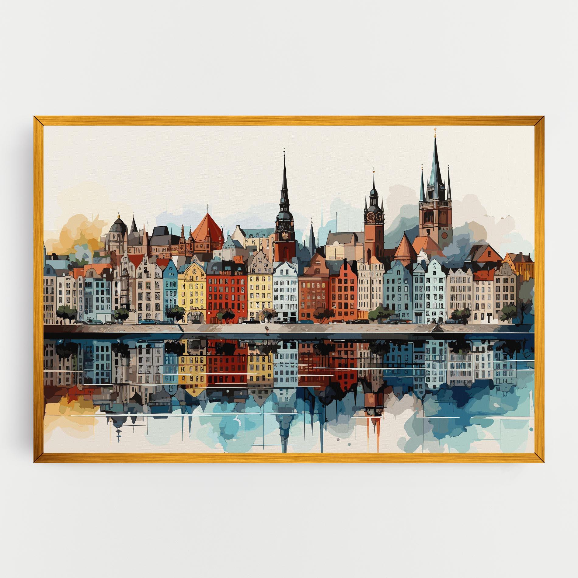 Tablou Canvas German Buildings mockup 0