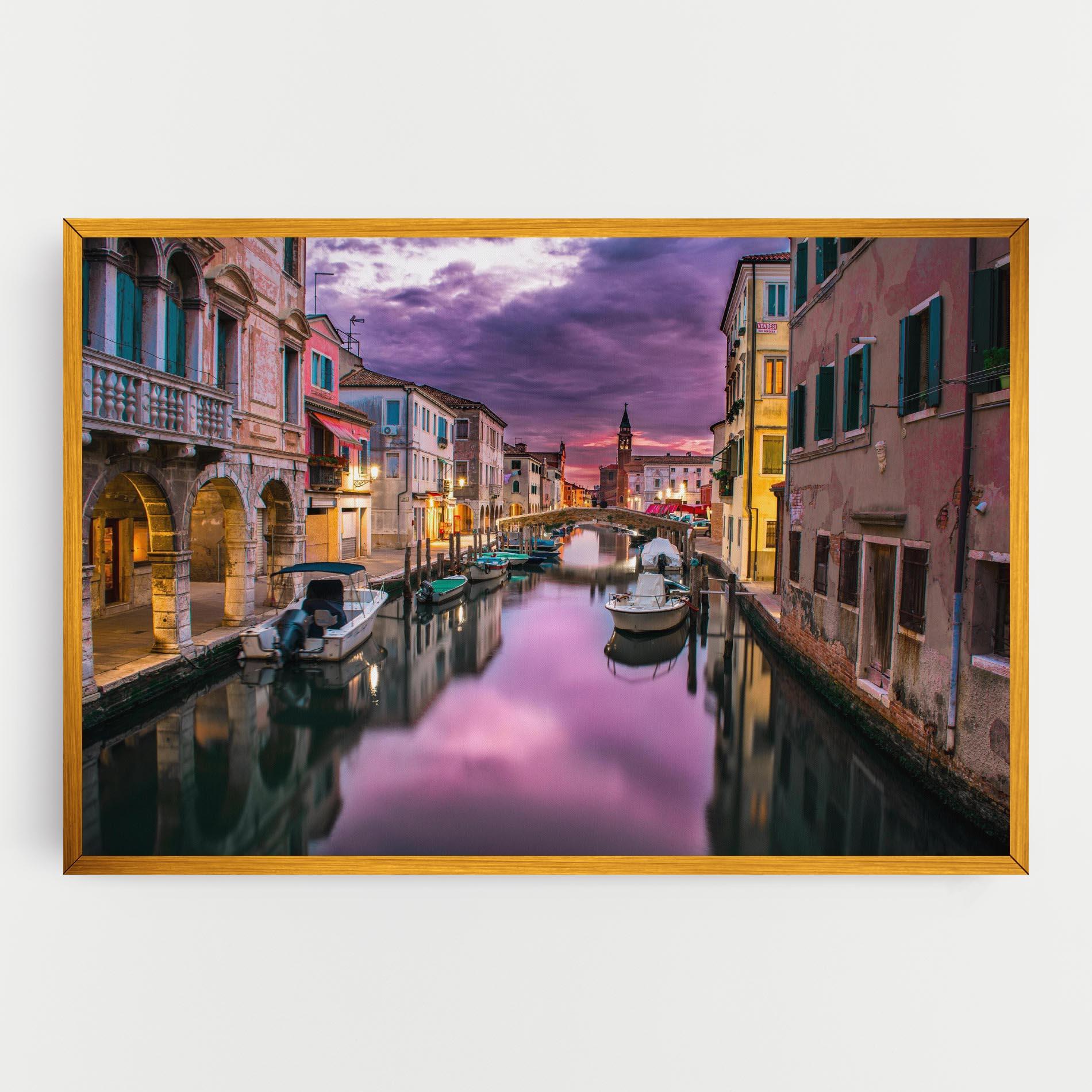 Tablou Canvas Purple Light Venecia mockup 0
