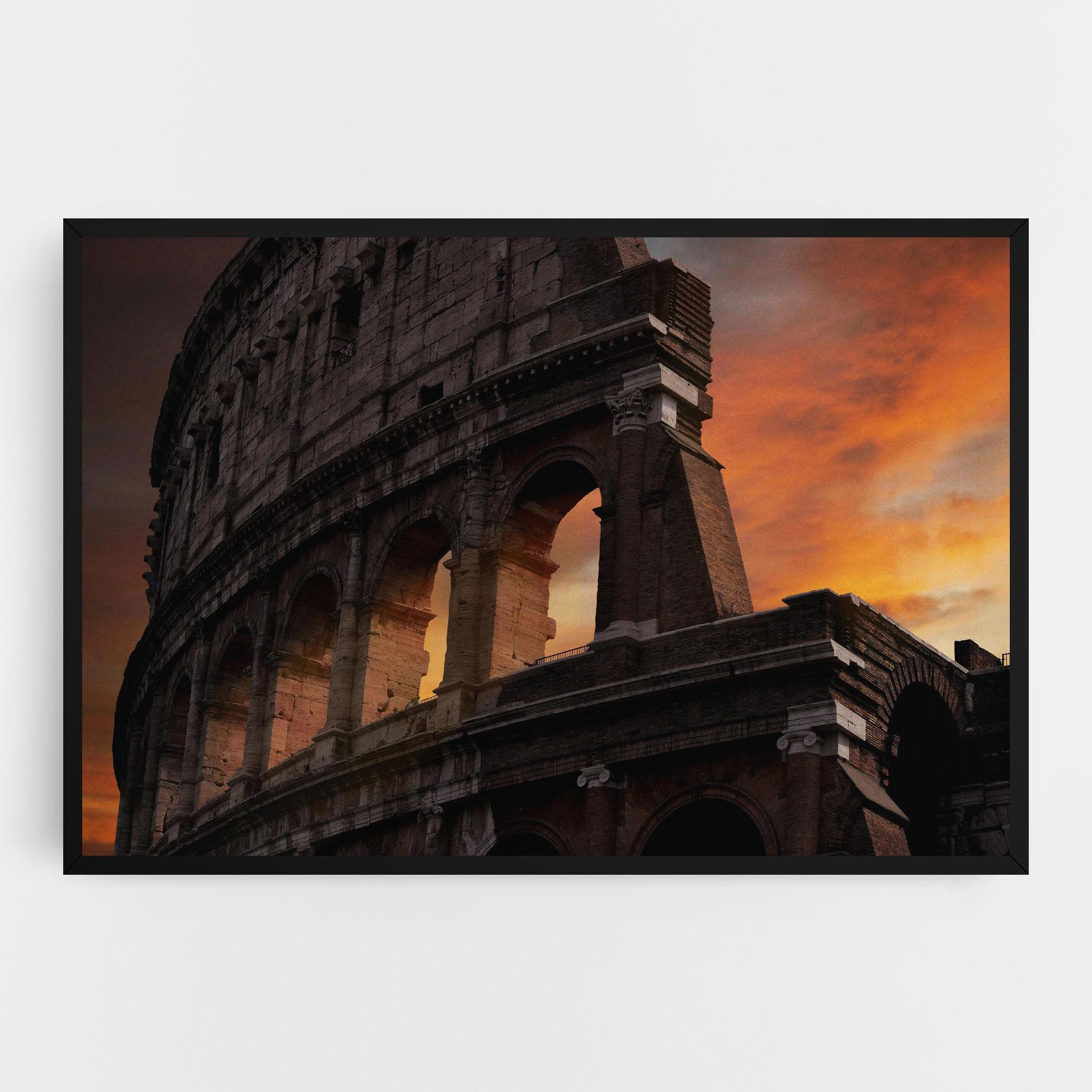 Tablou Canvas Colosseum Sunset mockup 0