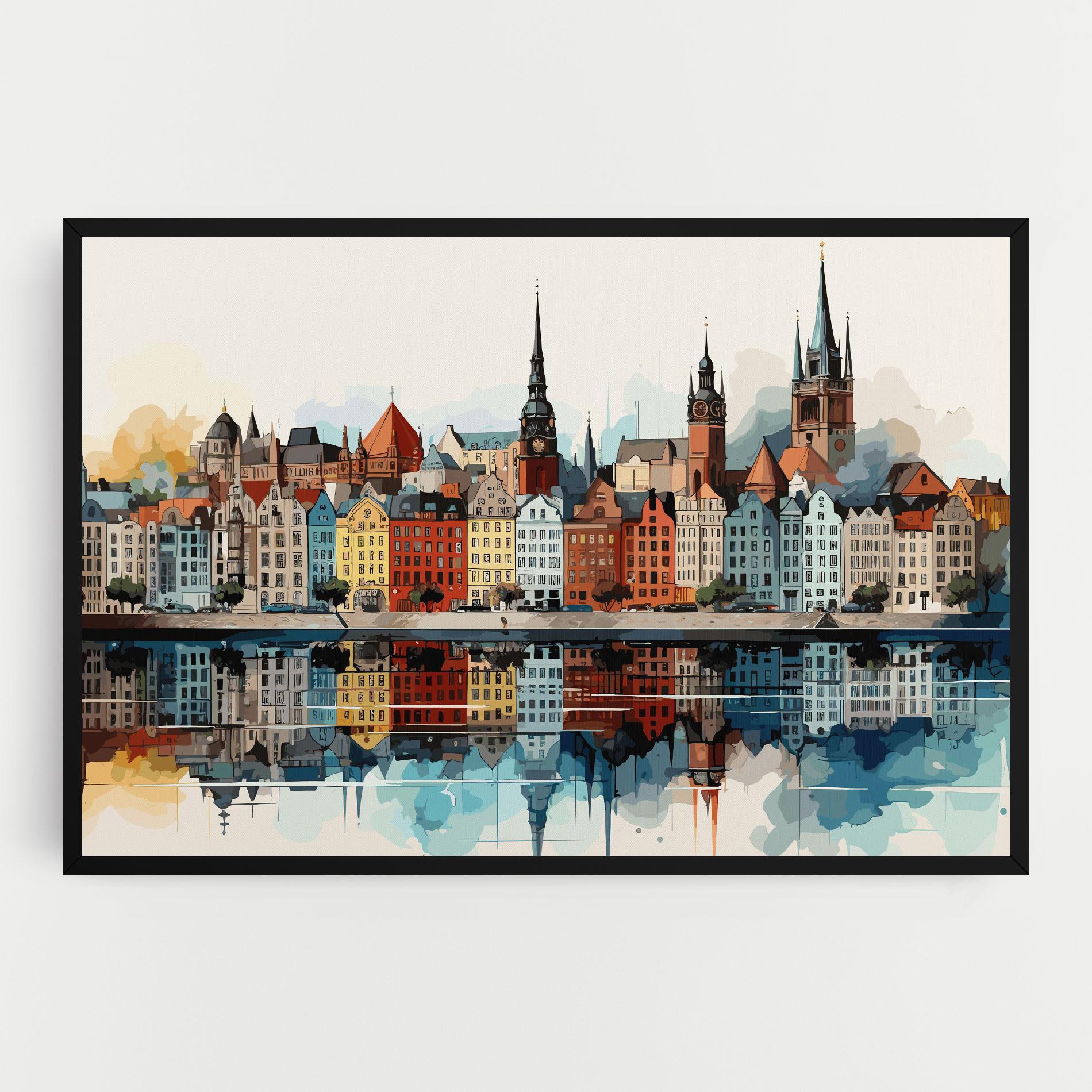 Tablou Canvas German Buildings mockup 0