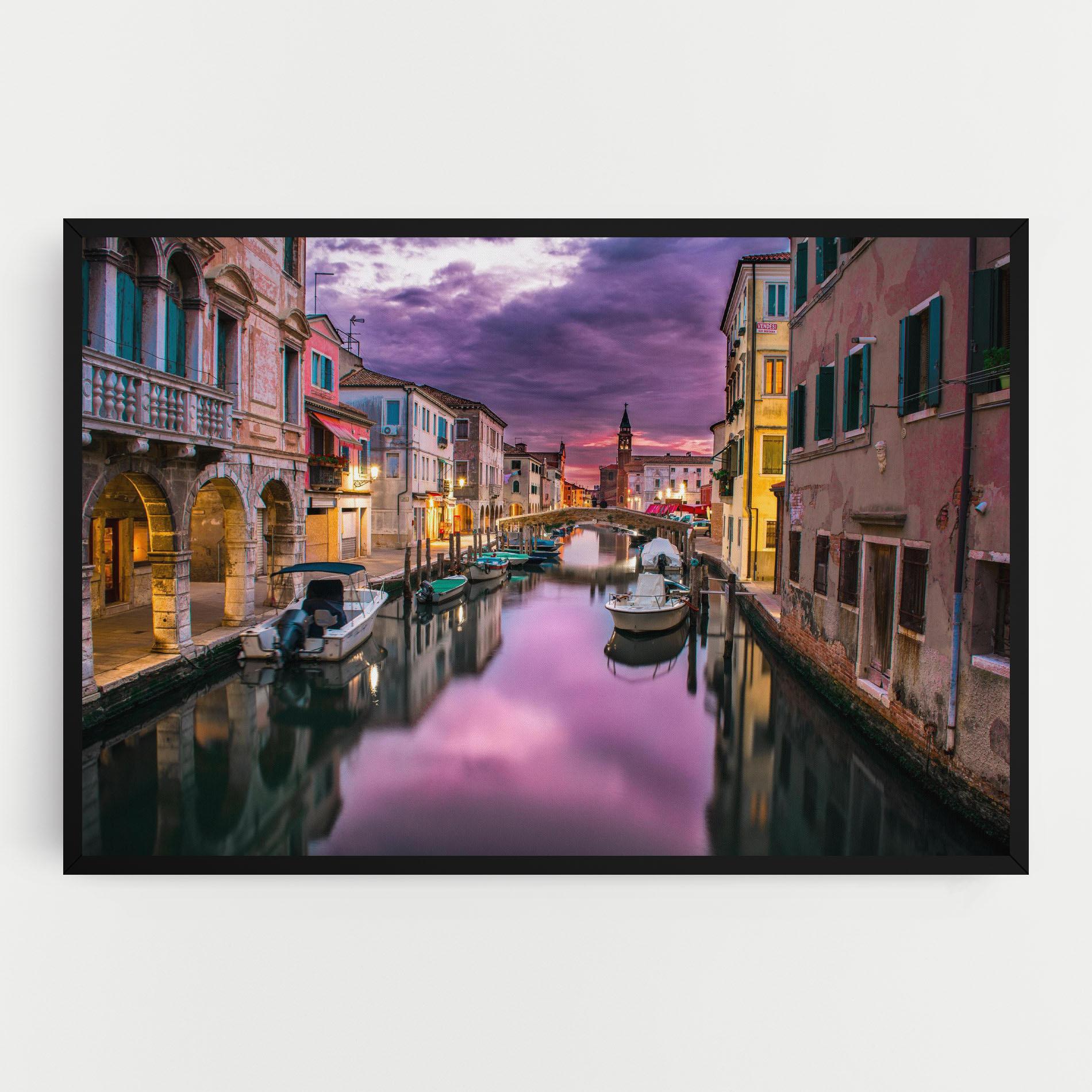 Tablou Canvas Purple Light Venecia mockup 0