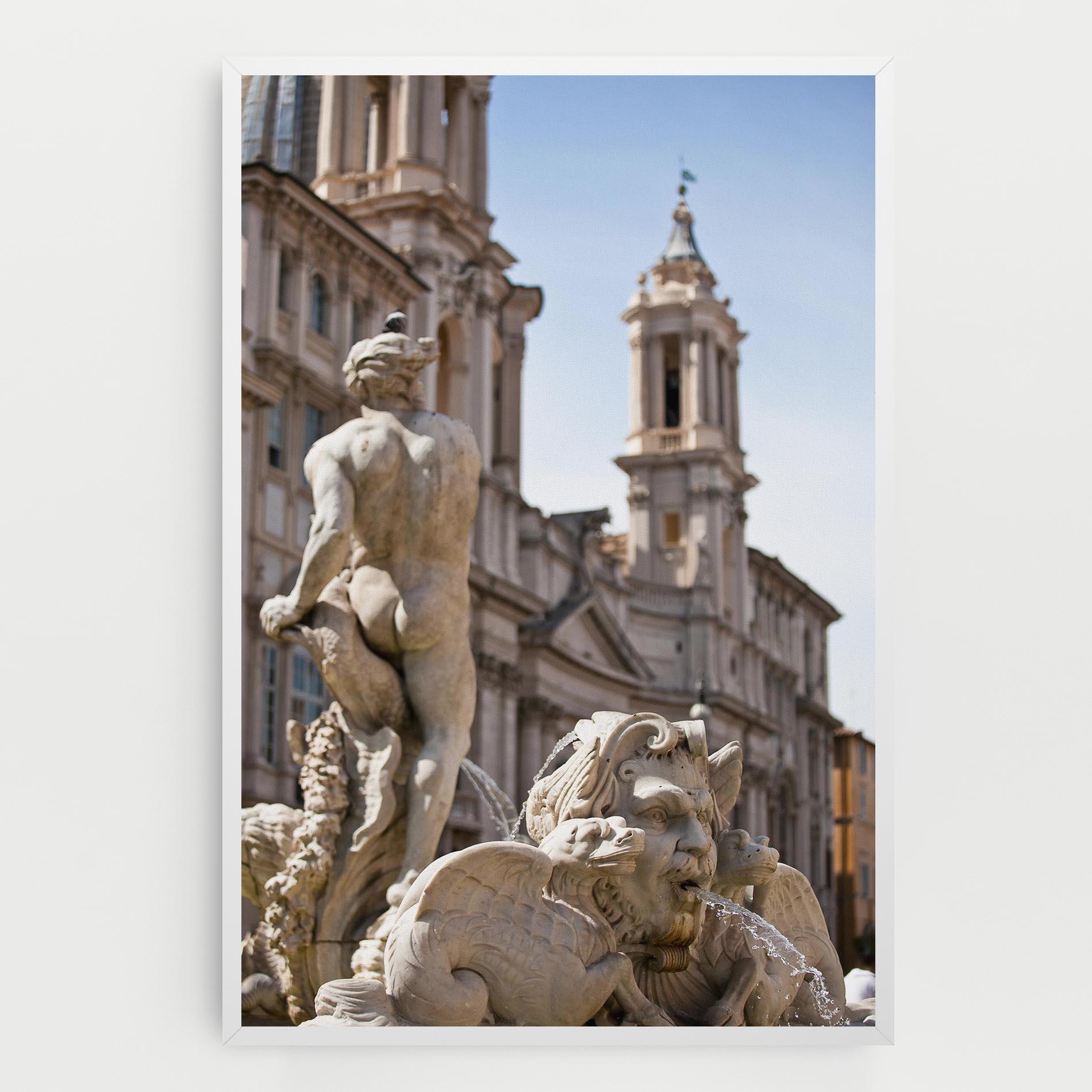 Tablou Canvas Baroque Statue Italy mockup 0
