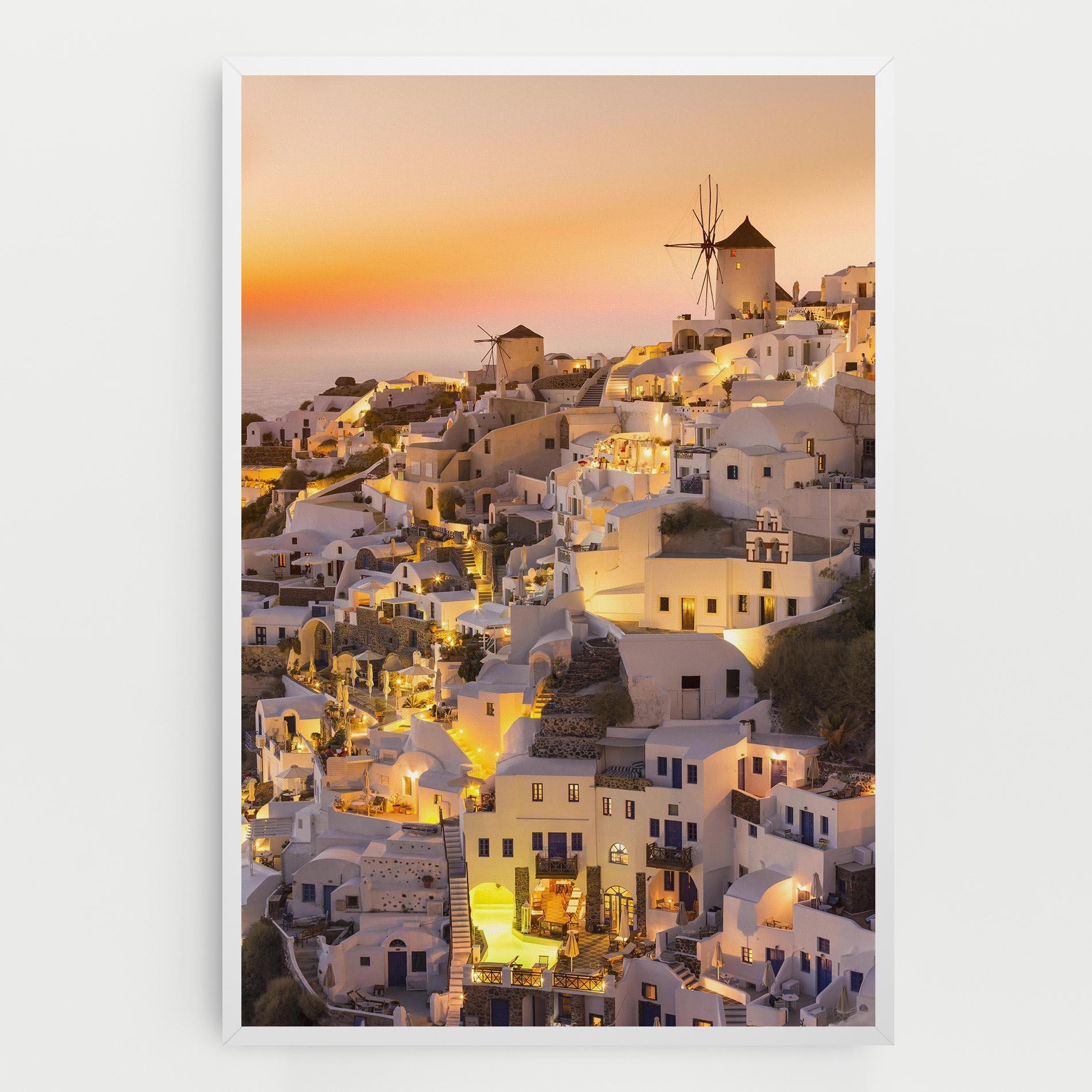 Tablou Canvas Santorini Greece mockup 0