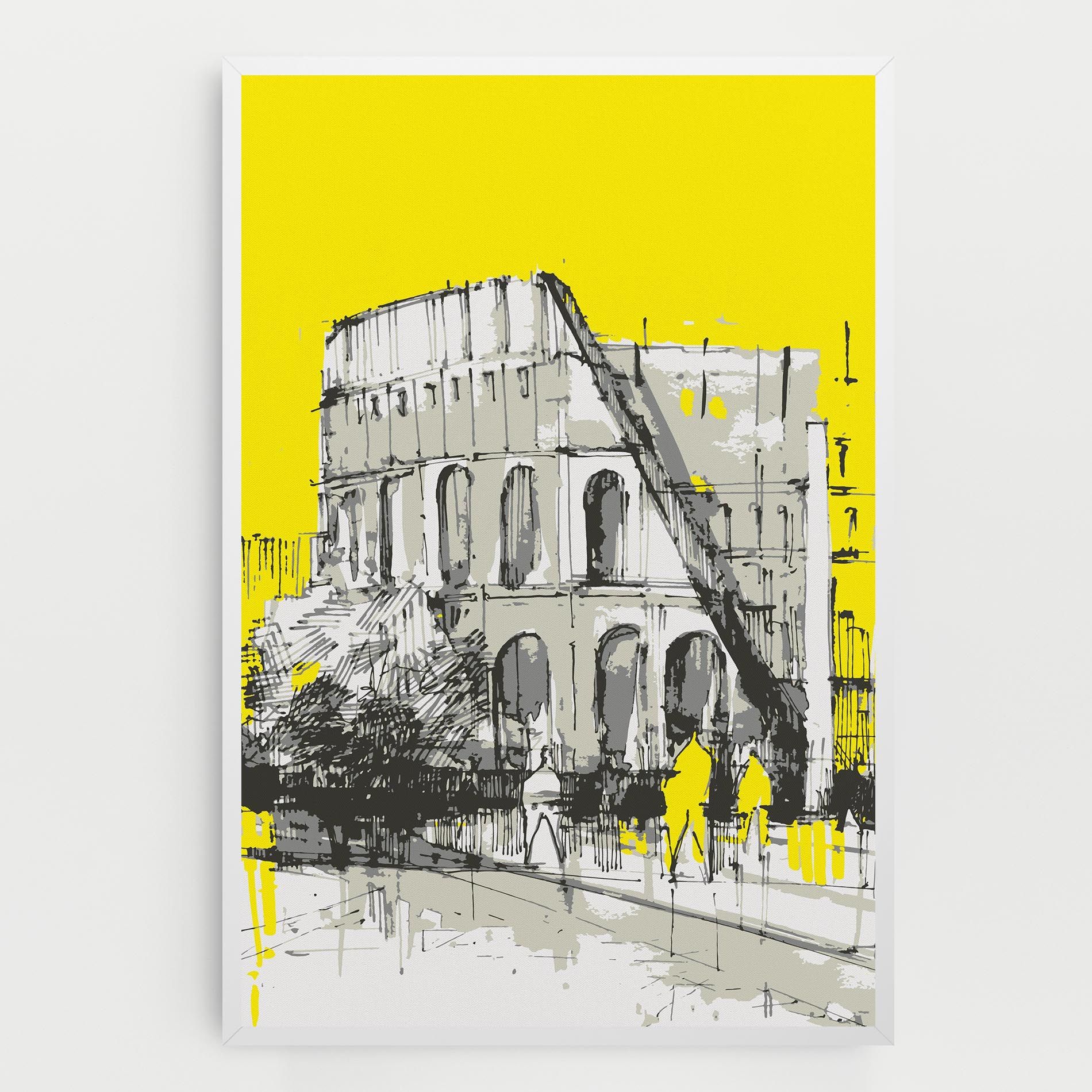 Yellow Colosseum mockup 0