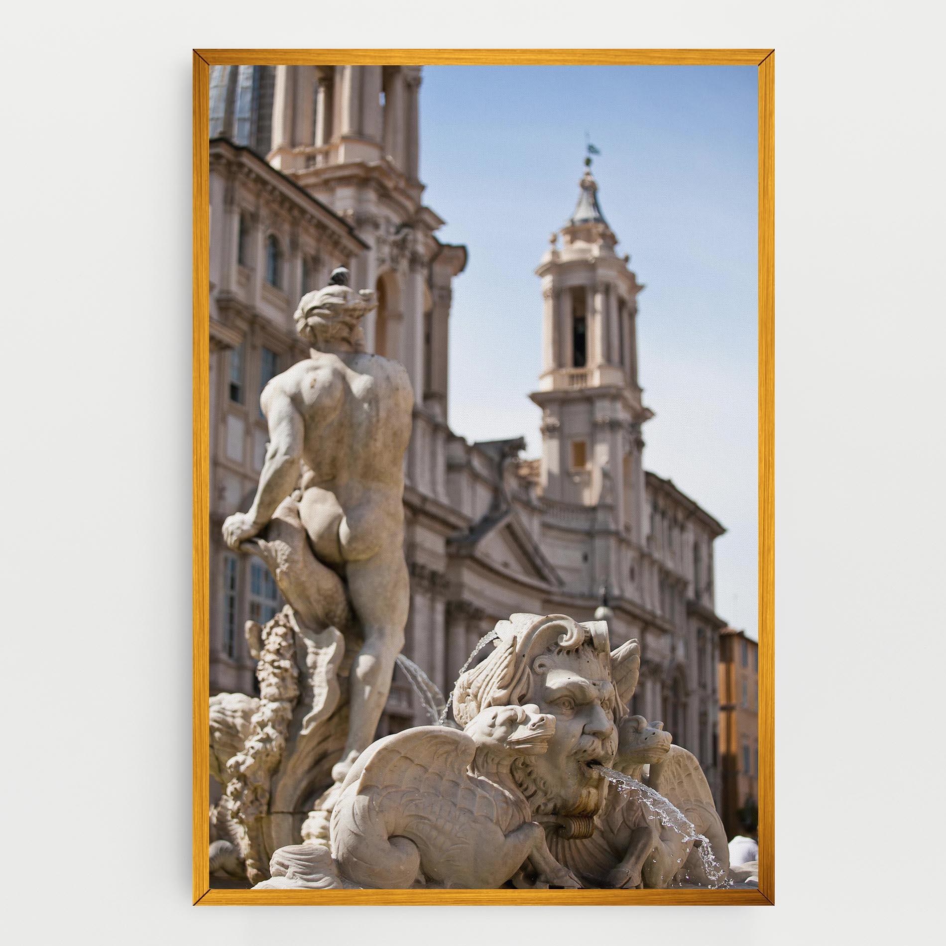 Tablou Canvas Baroque Statue Italy mockup 0