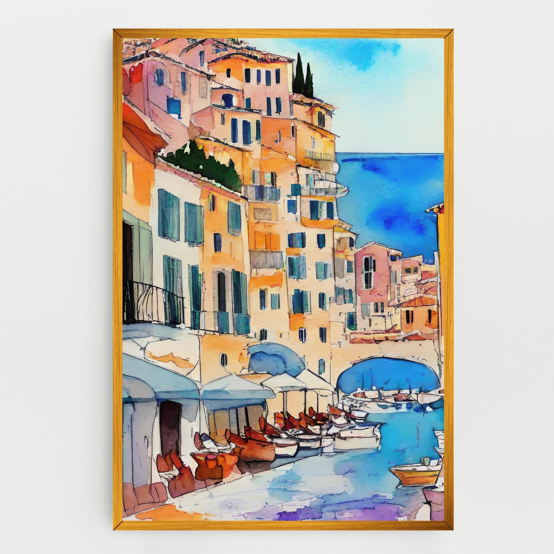 Tablou Canvas France Watercolor mockup 0