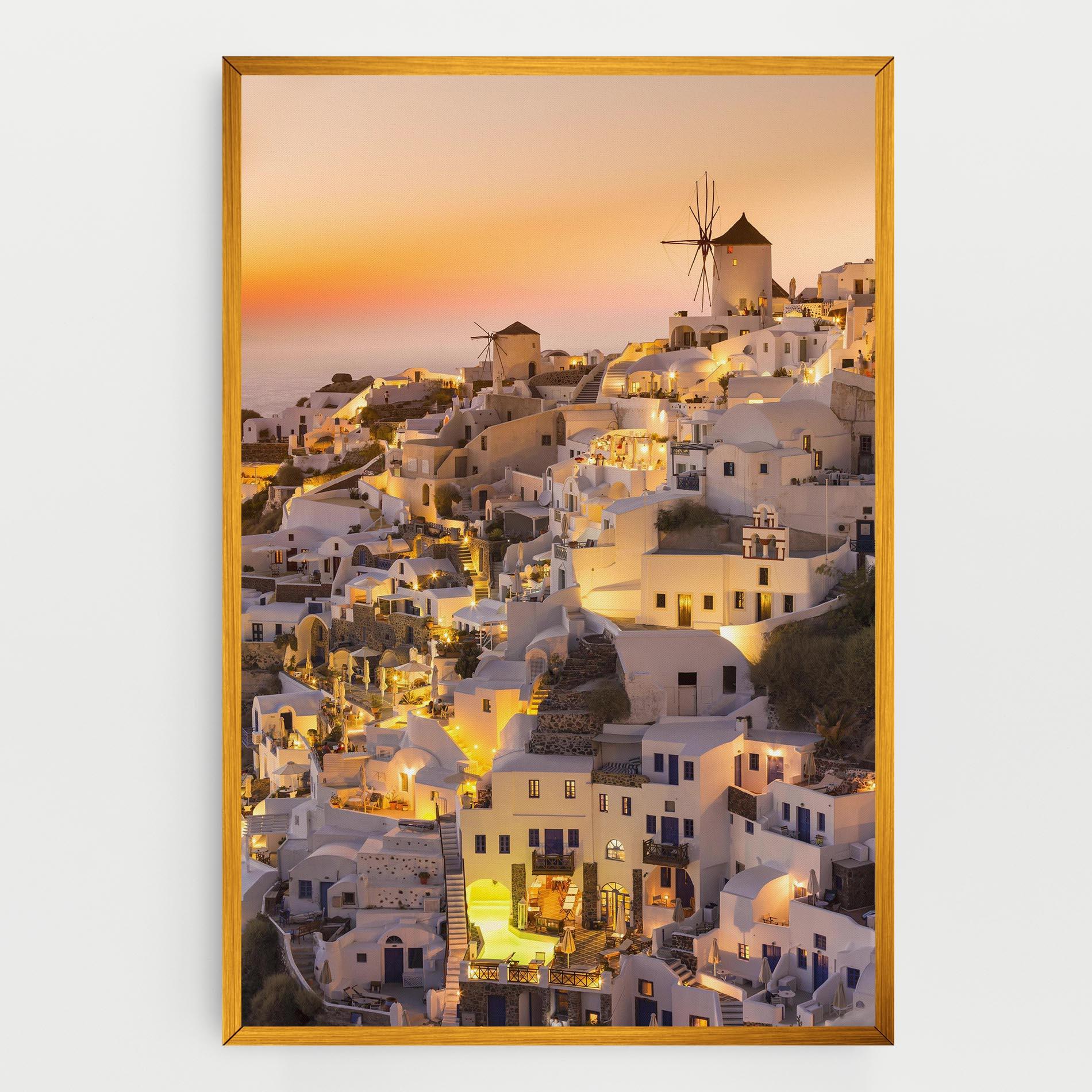 Tablou Canvas Santorini Greece mockup 0