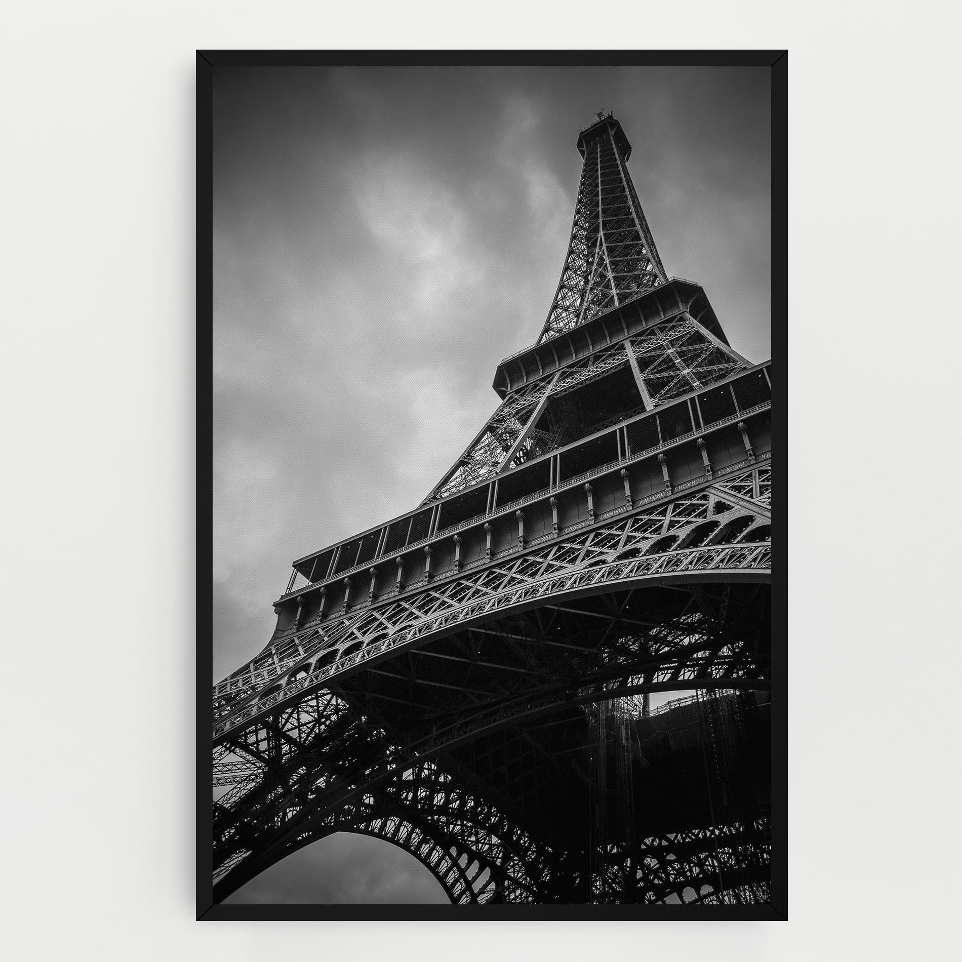 Tablou Canvas Eiffel Grey Tower mockup 0