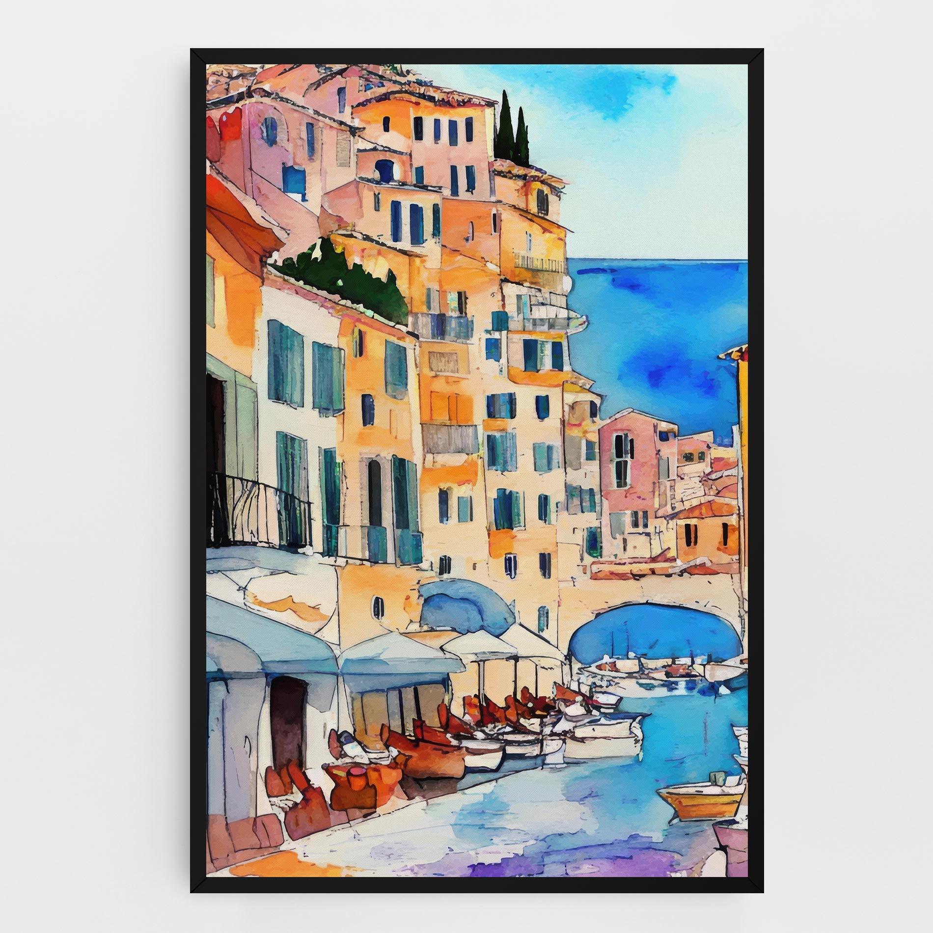 Tablou Canvas France Watercolor mockup 0
