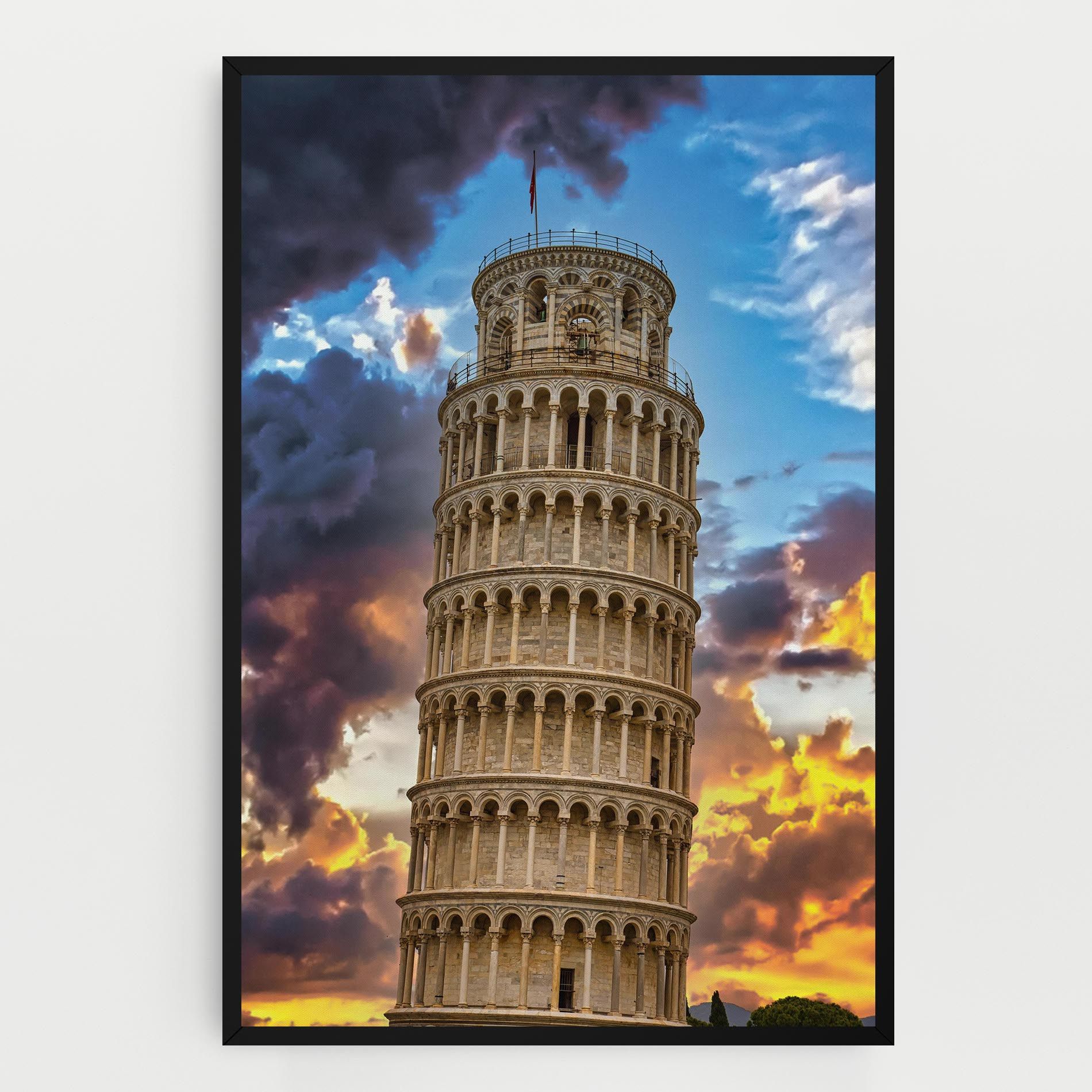Tower Of Pisa Sunset mockup 0