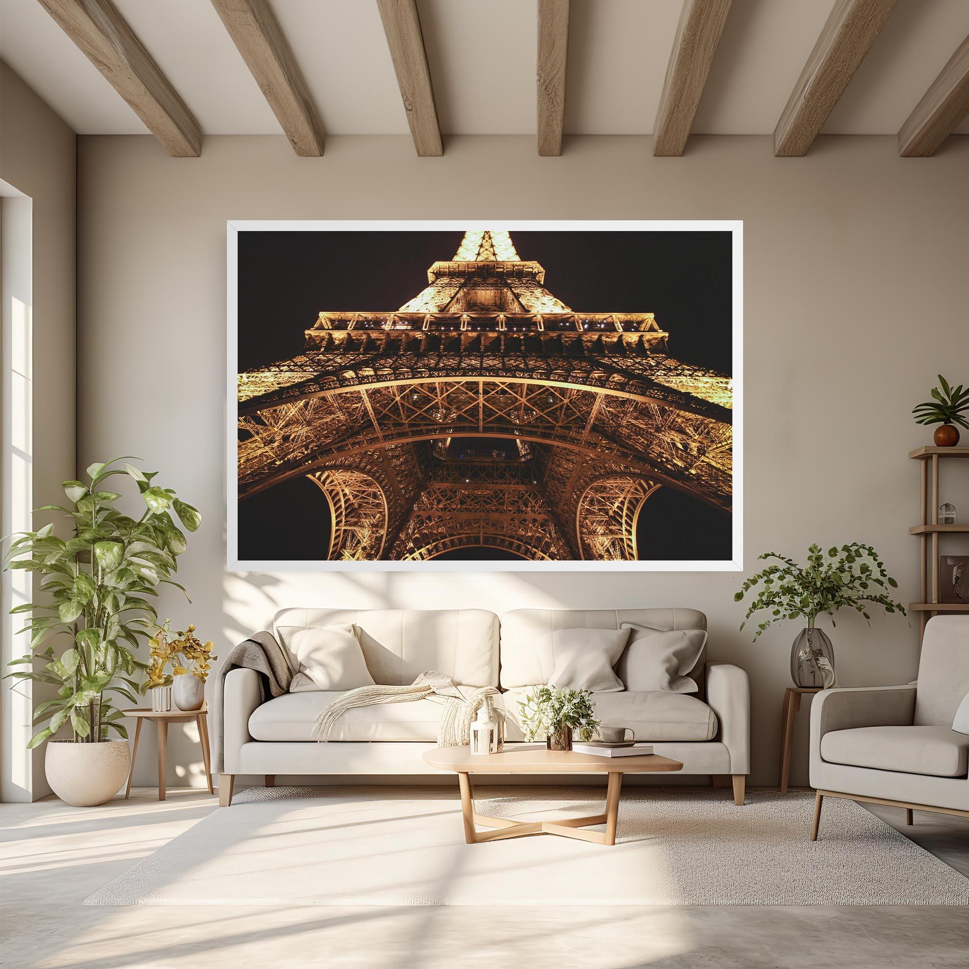 Tablou Canvas Eiffel Tower At Night mockup 6
