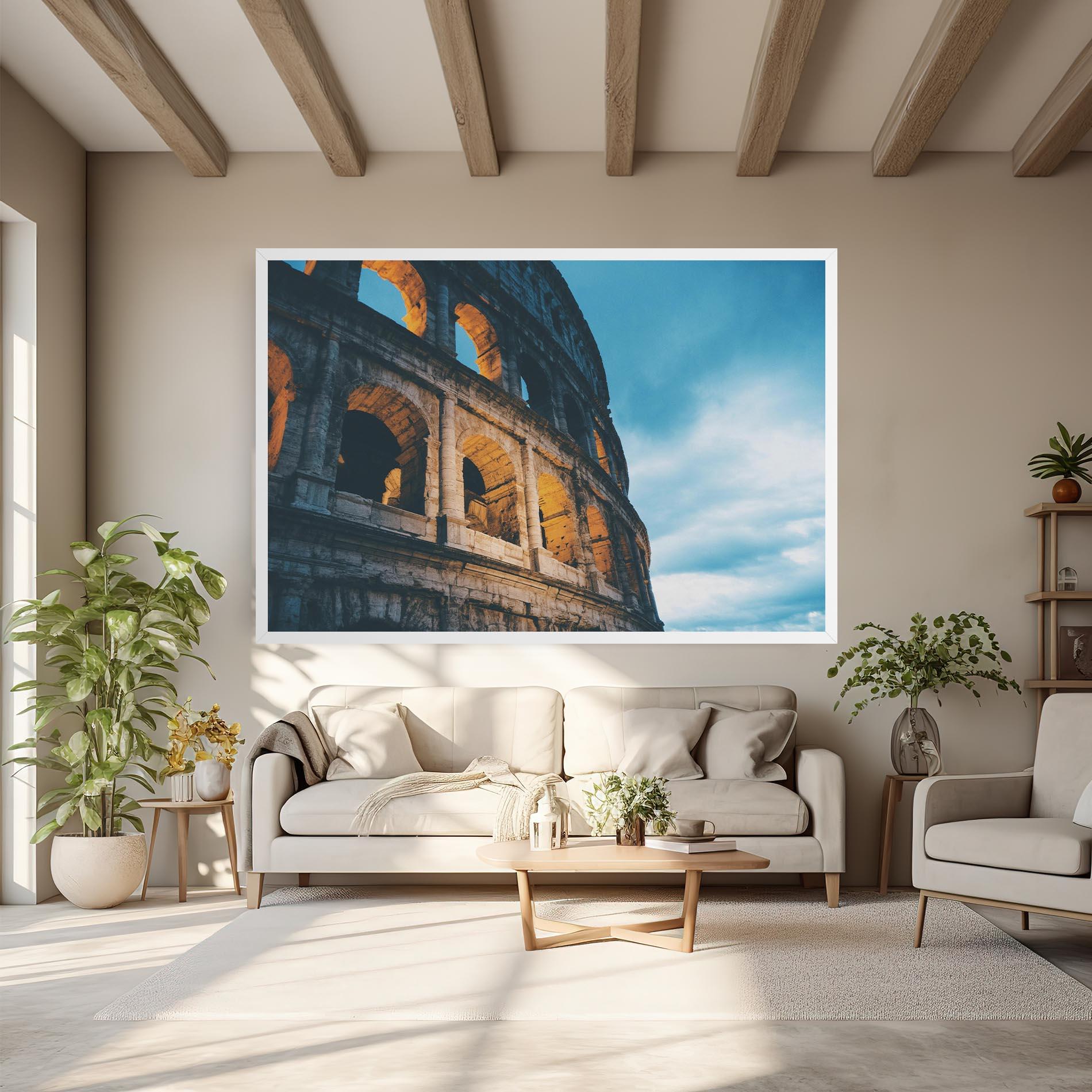 Tablou Canvas Shadow Colosseum mockup 6