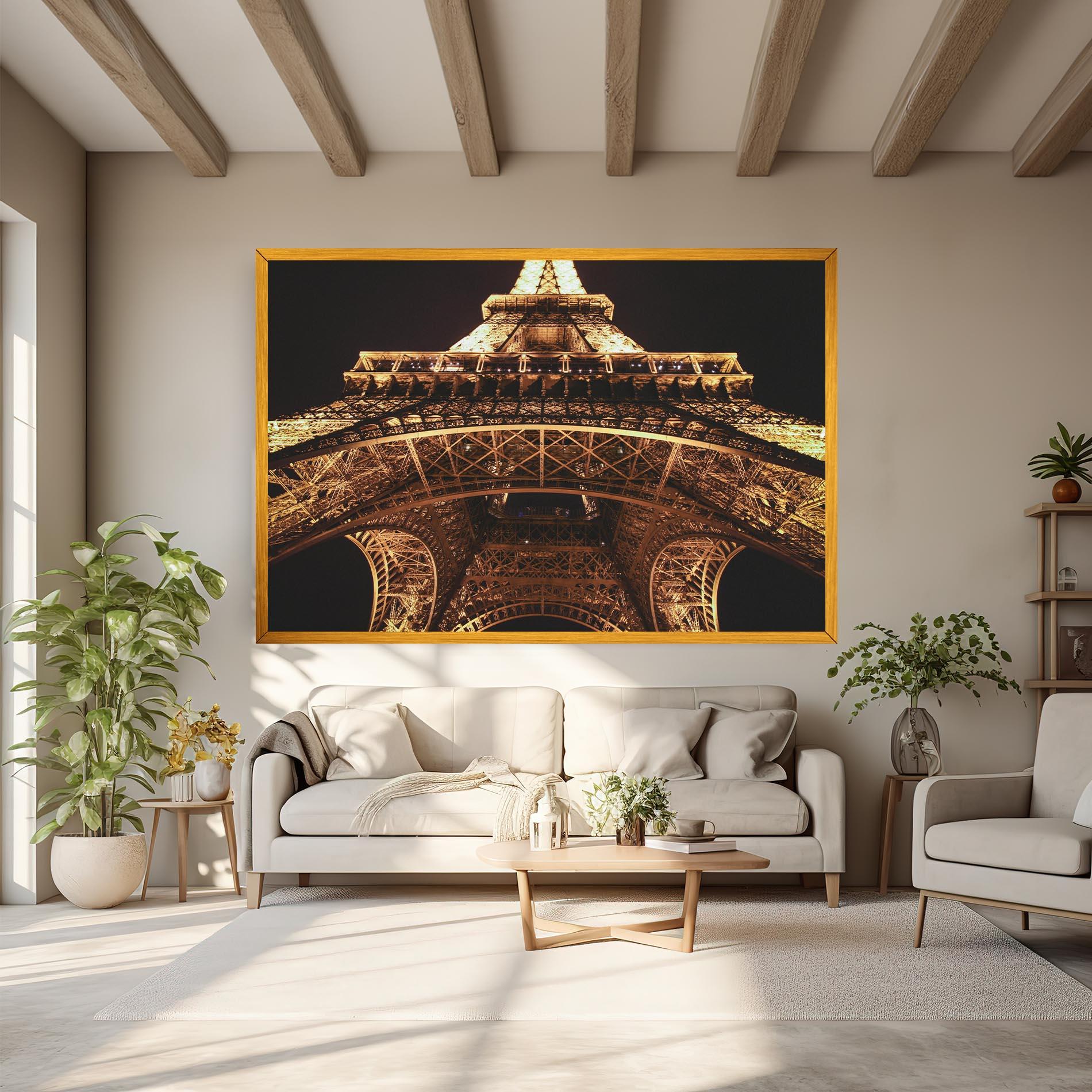 Tablou Canvas Eiffel Tower At Night mockup 6