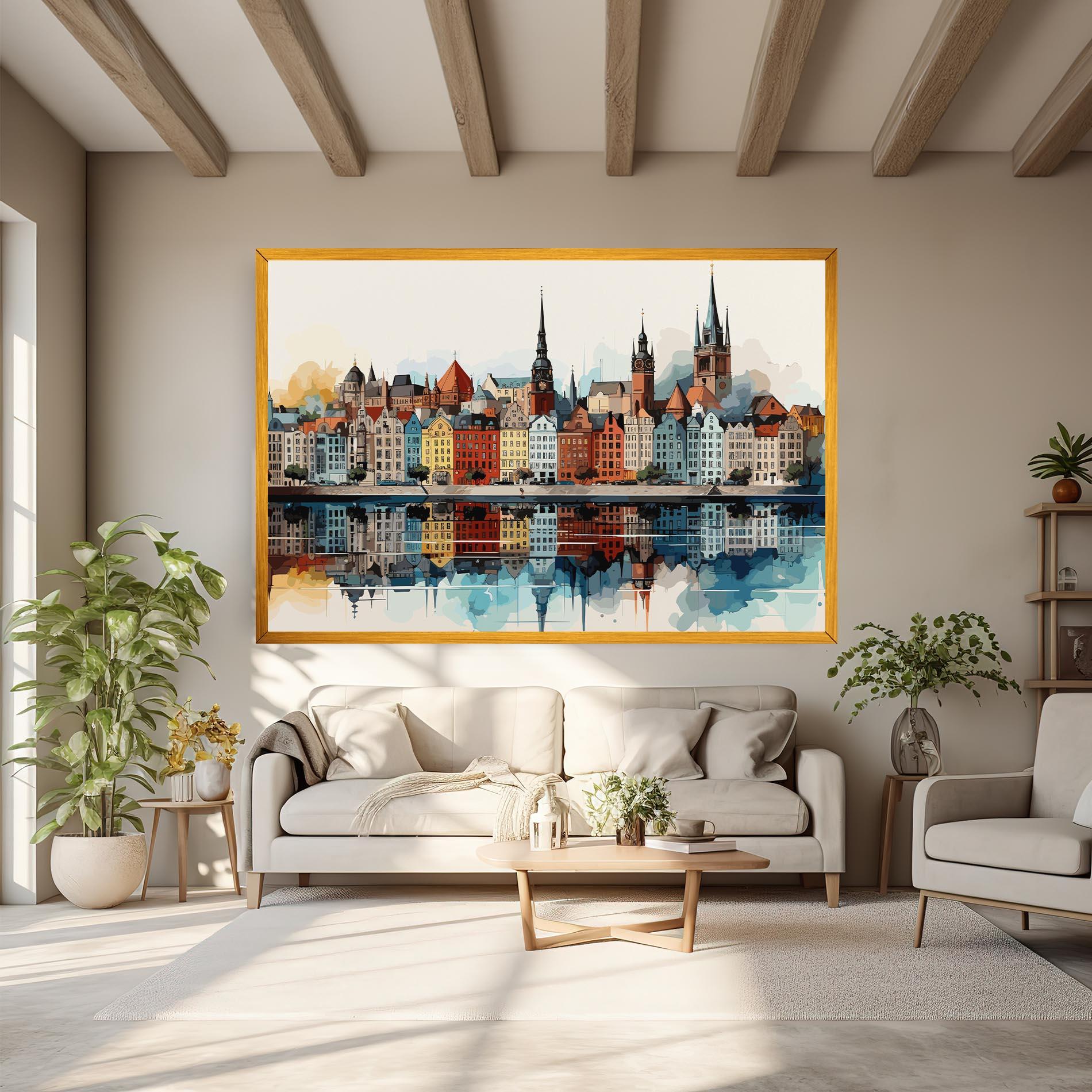 Tablou Canvas German Buildings mockup 6
